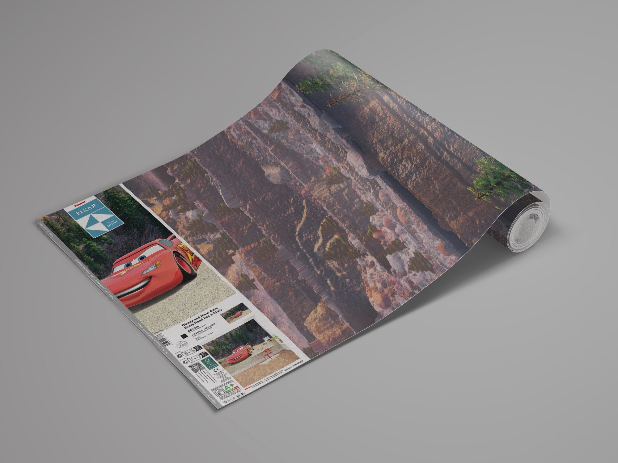 Komar Kinderbehang Disney and Pixar Cars Every Road has a Story (1 stuk)