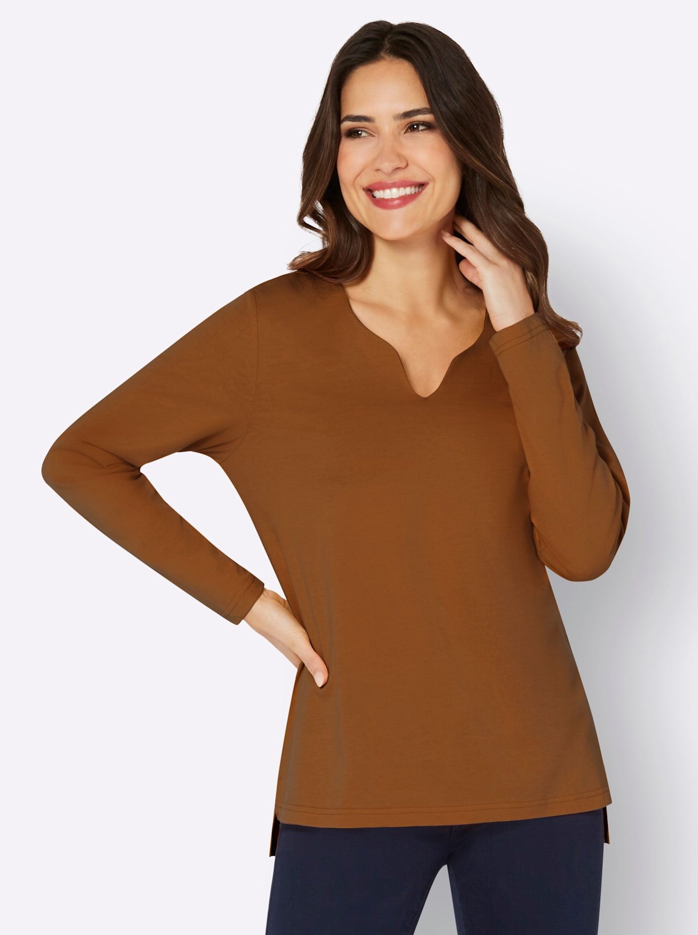 Classic Basics Shirt met lange mouwen (1-delig)