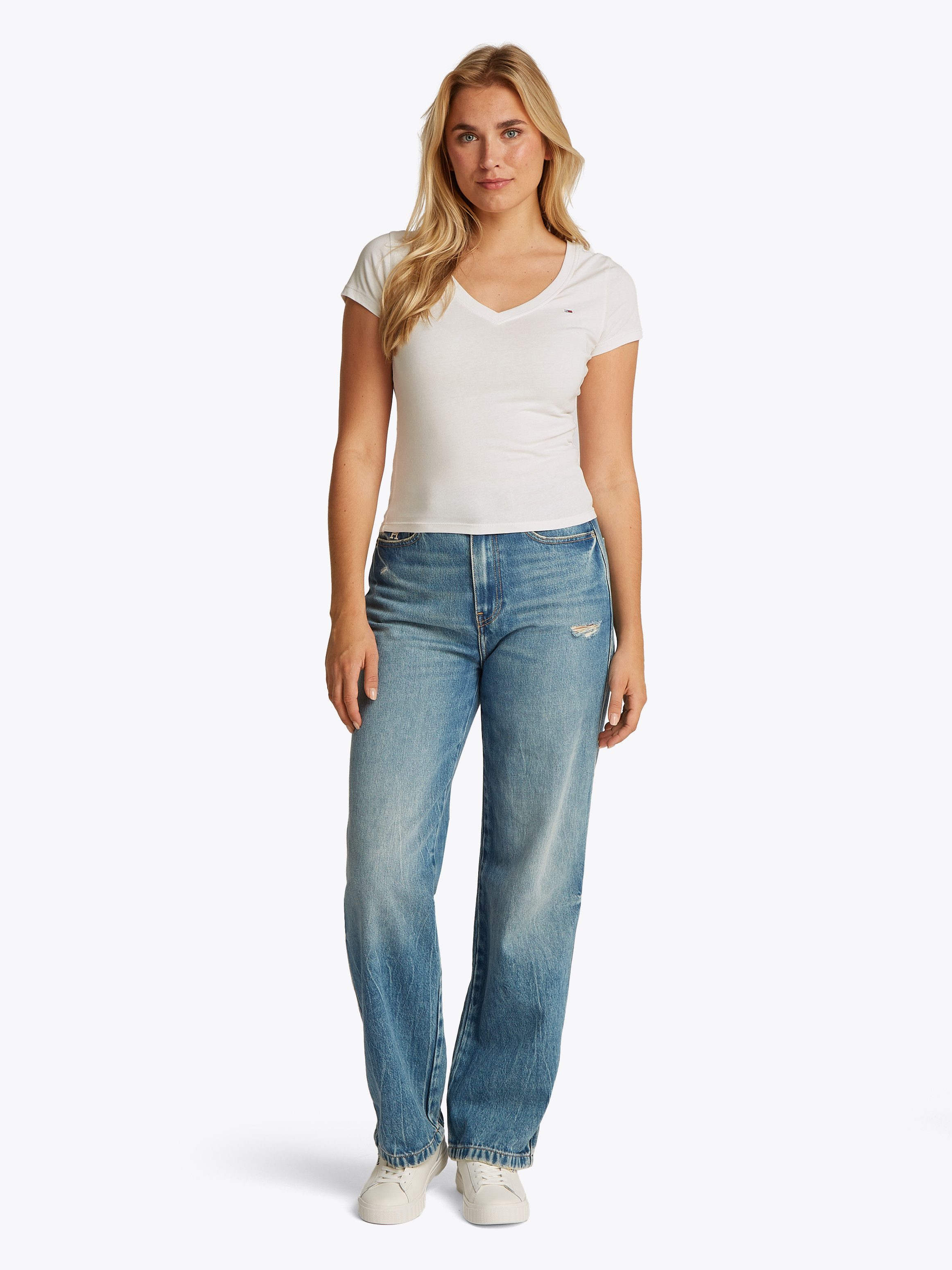 TOMMY JEANS T-shirt TJW SLIM V-NECK TEE