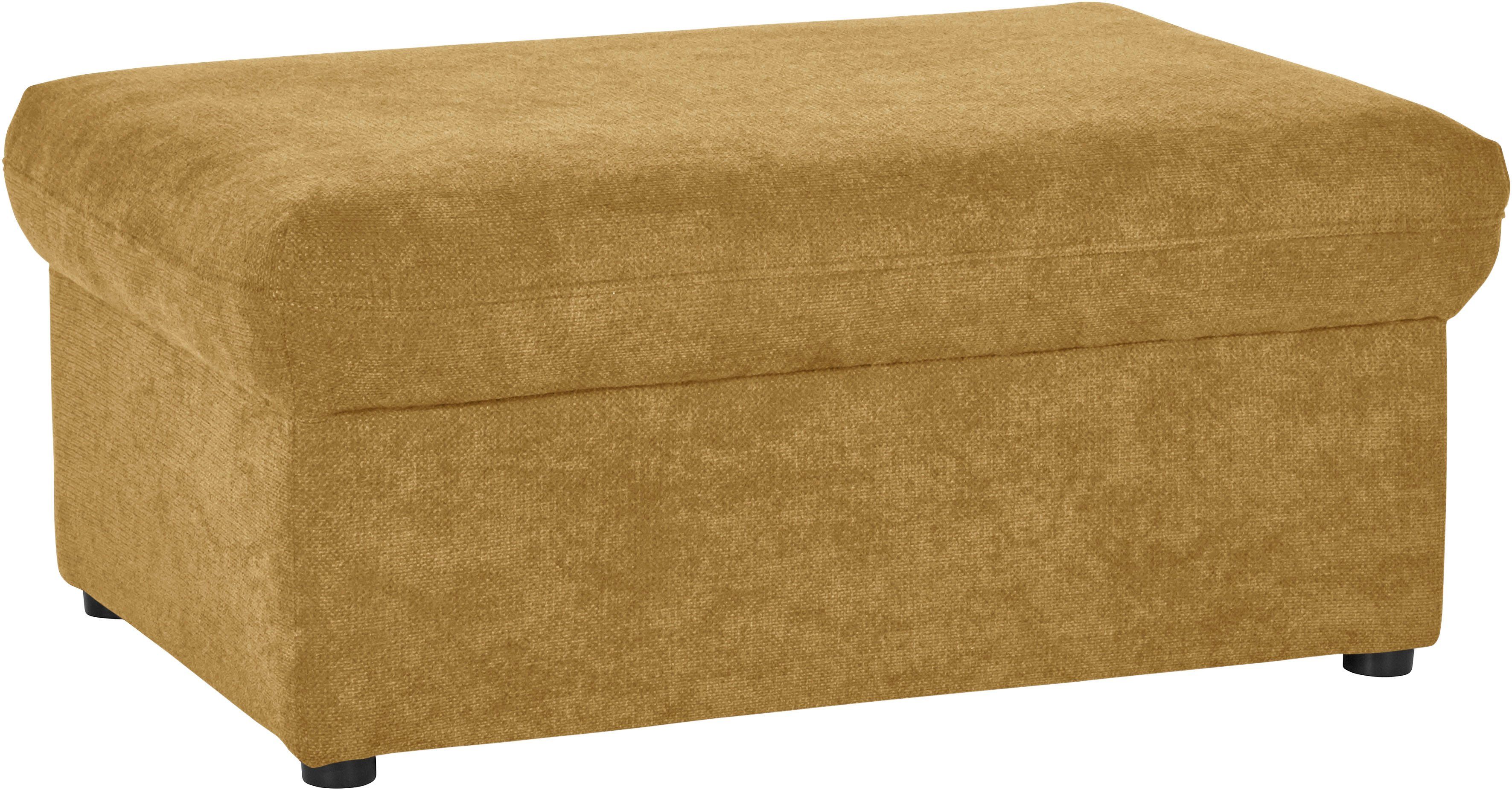 DOMO collection Hocker Topmatras met golfvering, op kunststof glijders