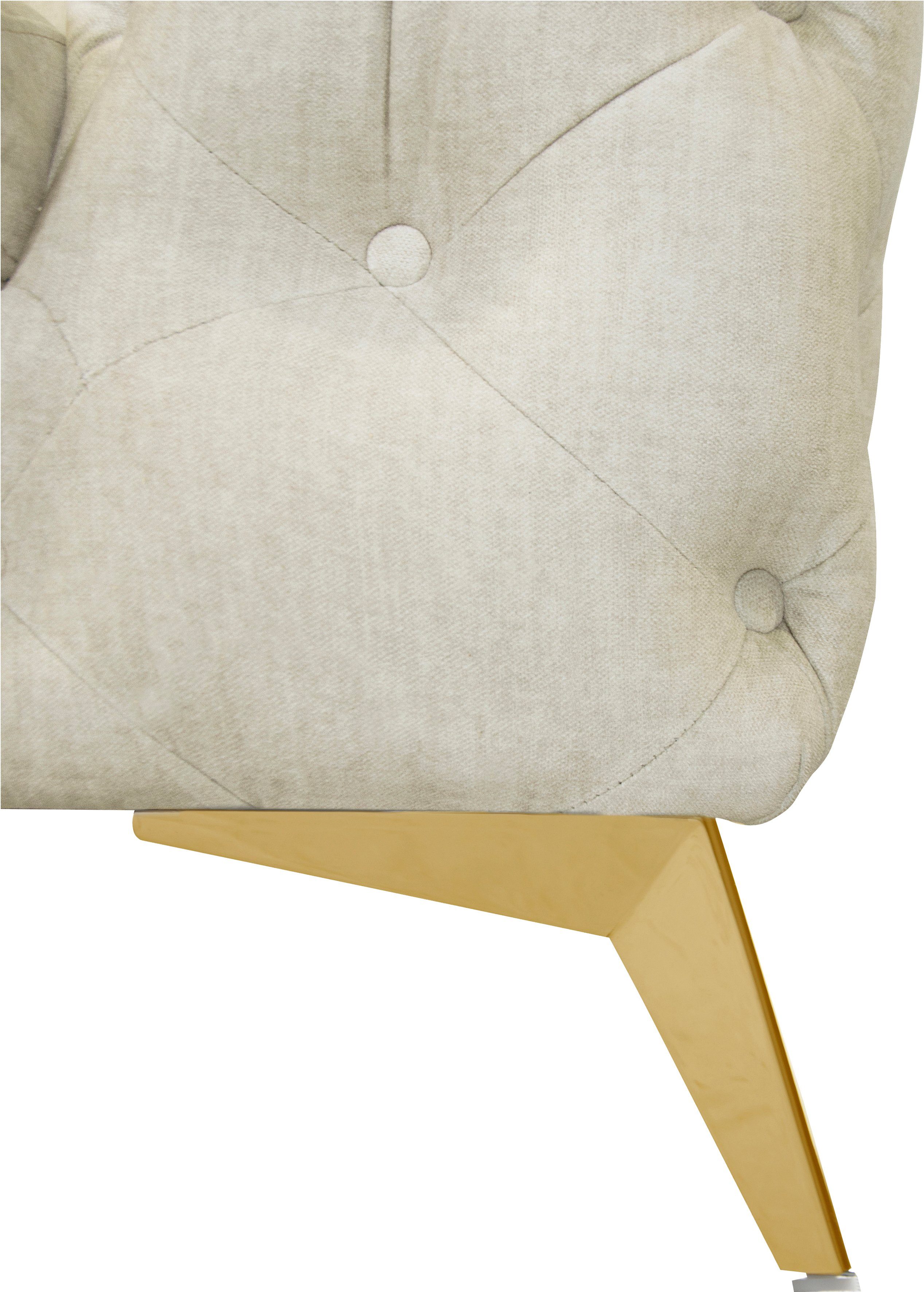 Leonique Chesterfield-bank Glynis luxueuze capitonnage, moderne chesterfield look, kleur van de poten ter keuze