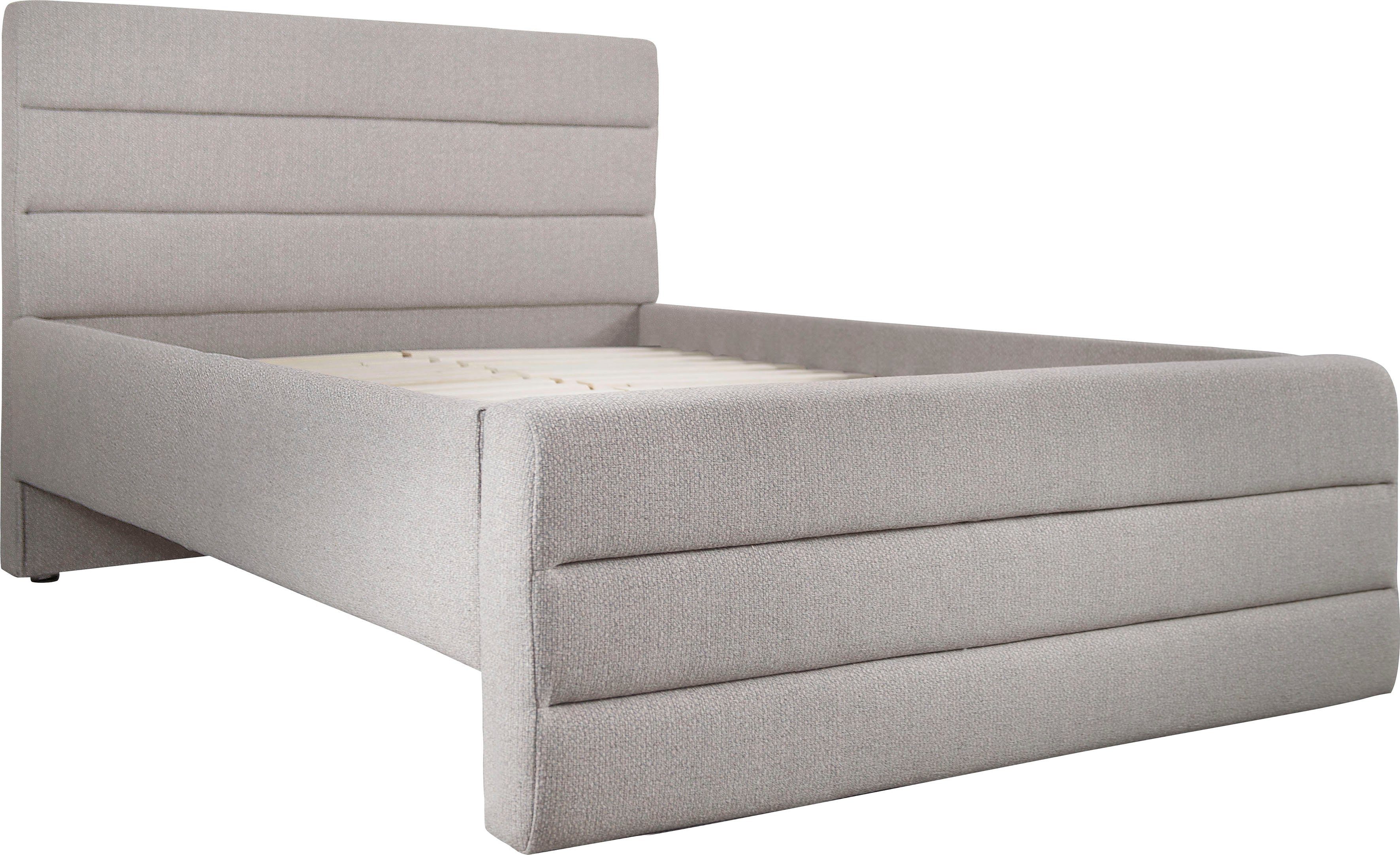OTTO products Gestoffeerd bed Merrit Dwarsnaad in het hoofd- en voetbord, in 5 breedten, ook in 220 cm lang