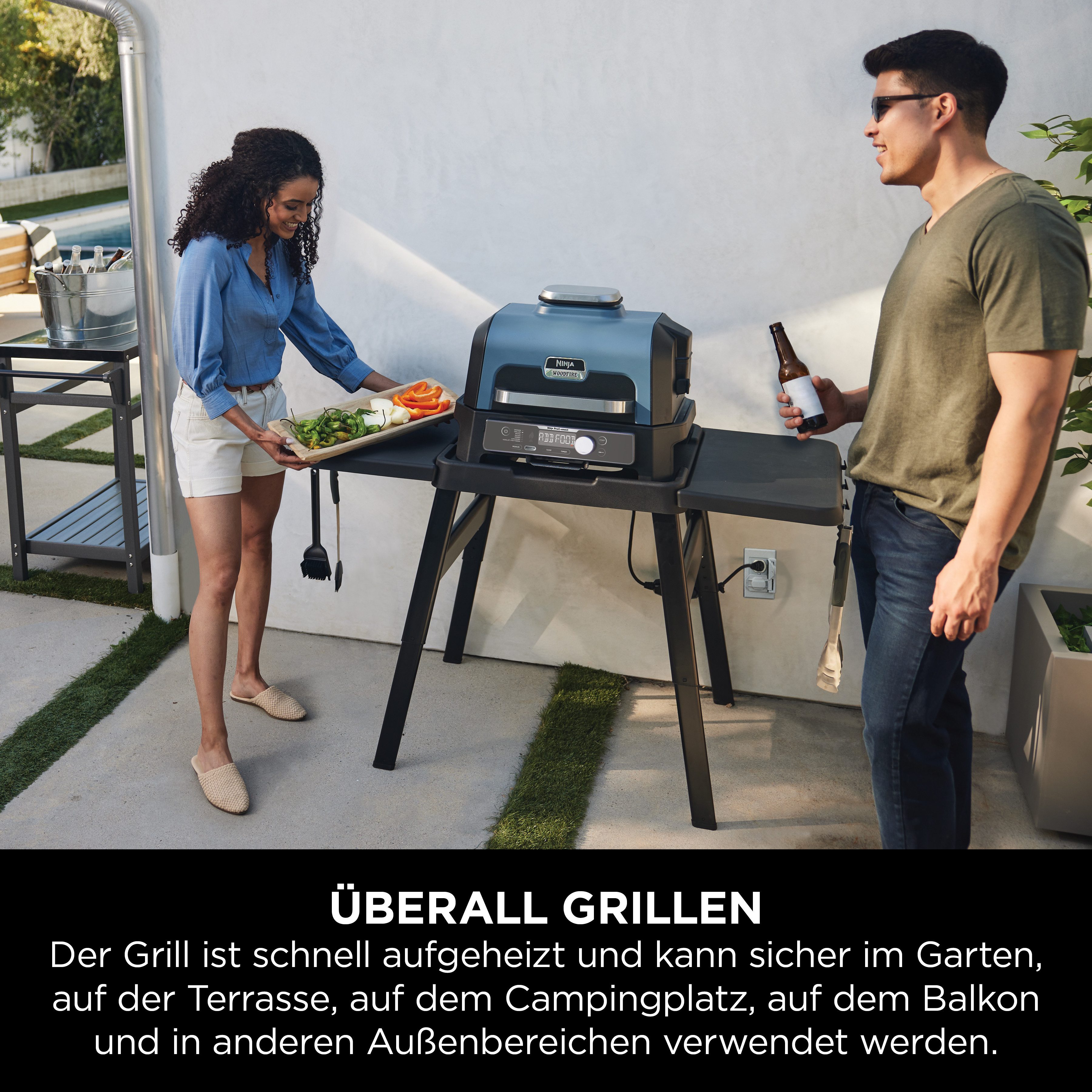 NINJA Tafelgrill Woodfire Pro Connect XL OG901EU