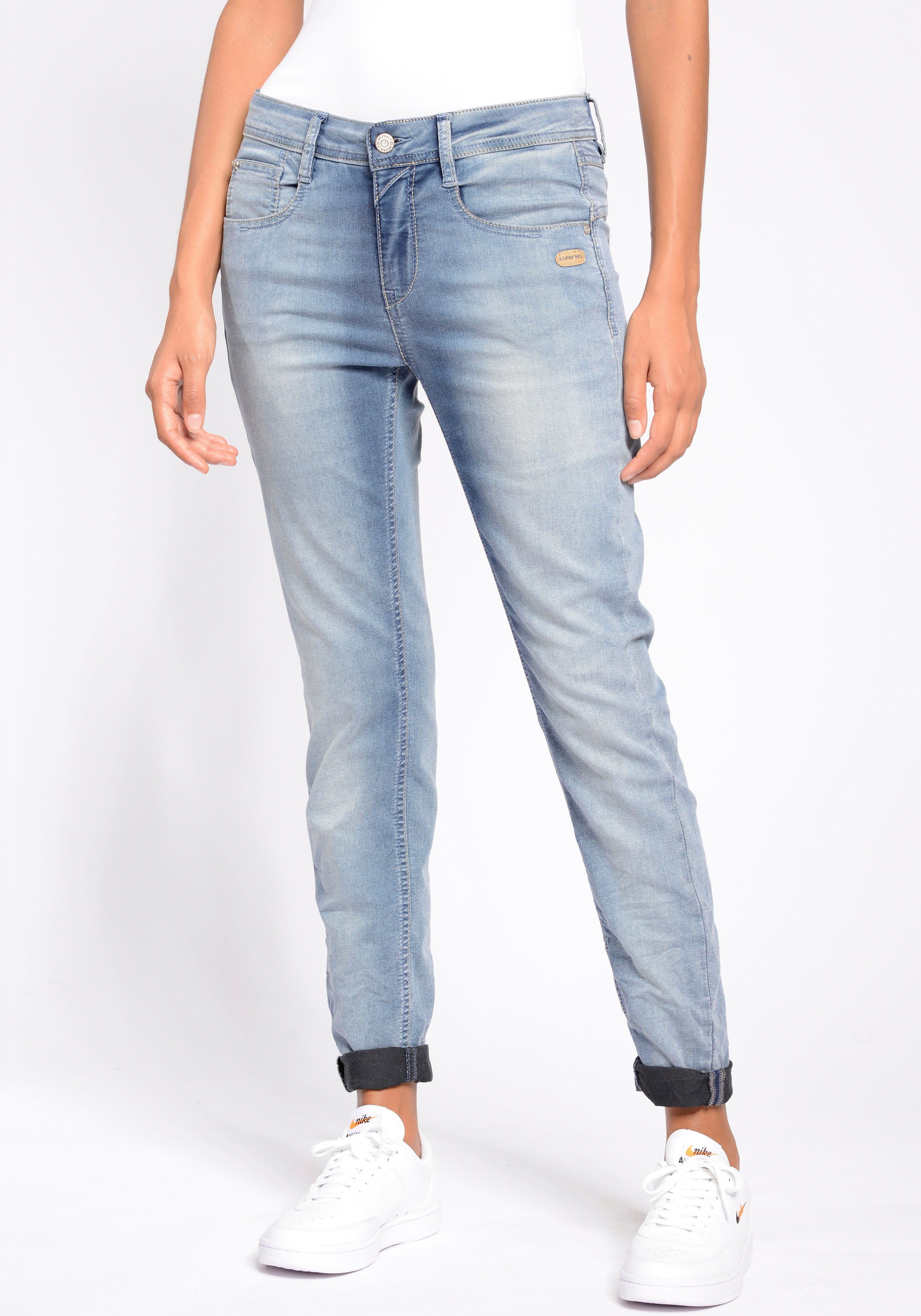 GANG Relax fit jeans 94AMELIE in coole used-wassing