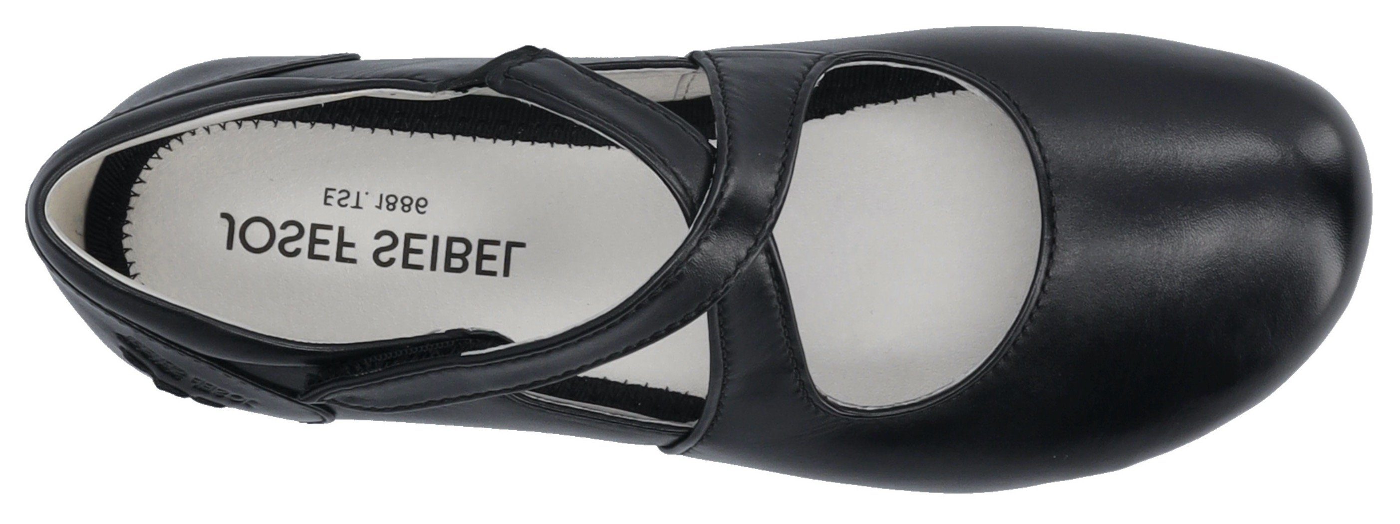 Josef Seibel Ballerina's met riempje Fiona 72 , gespschoen, lage schoen, feest schoen met klittenbandsluiting
