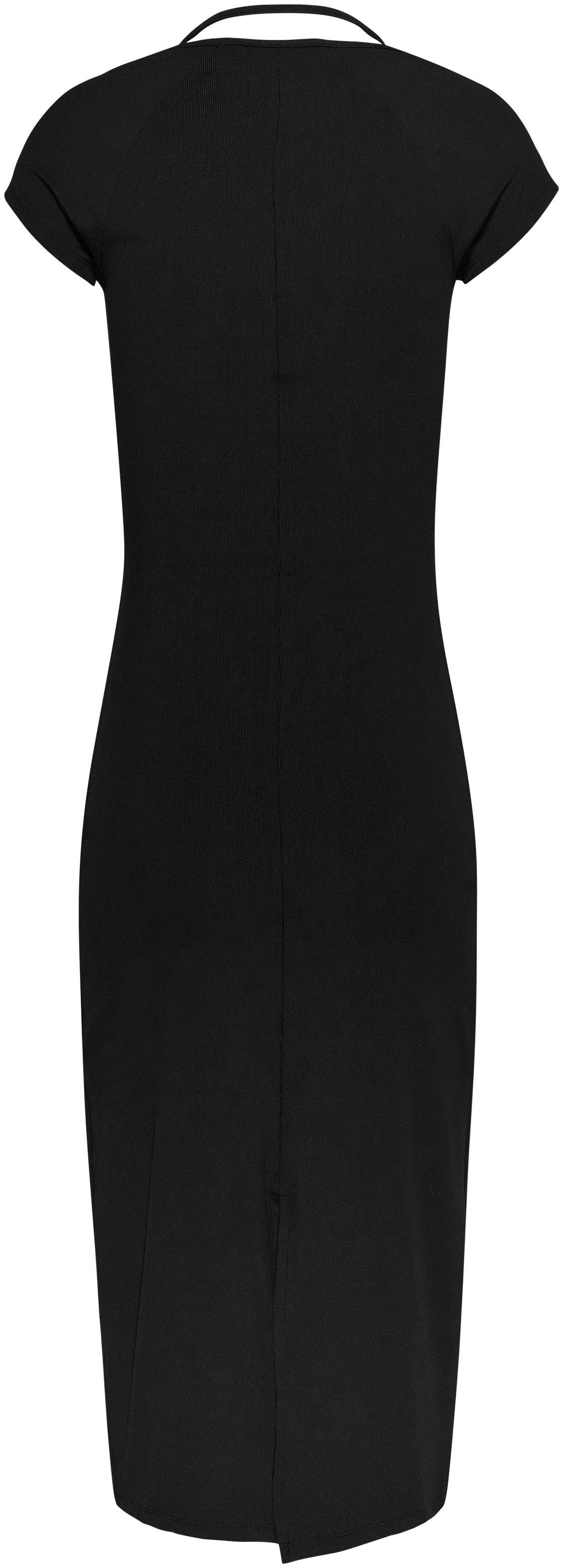 TOMMY JEANS Jerseyjurk TJW MIDI BADGE RIB DRESS EXT