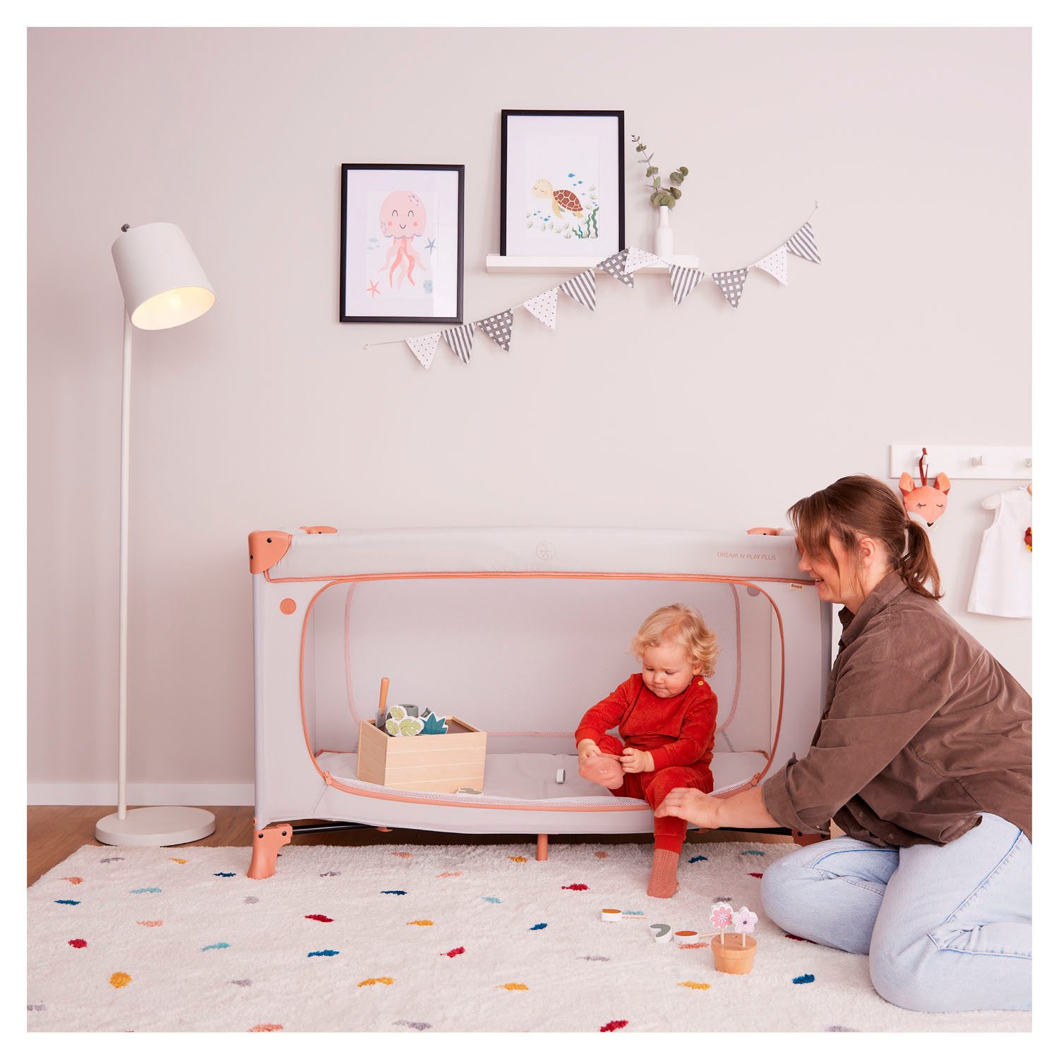 Hauck Baby-campingbed Dream N Play Plus, Disney Pooh Friends Beige