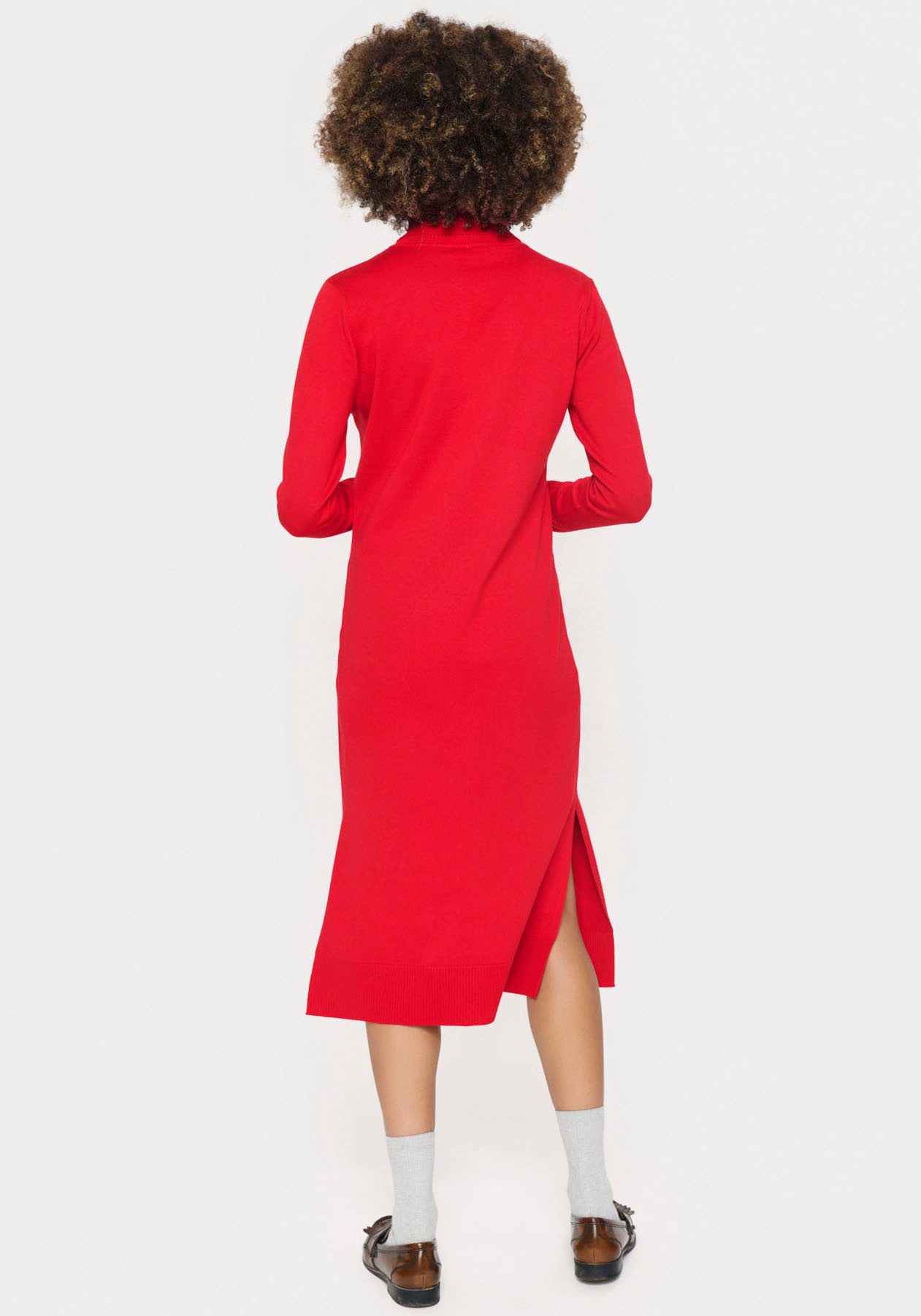 Saint Tropez Gebreide jurk MilaSZ Roll Neck Long Dress