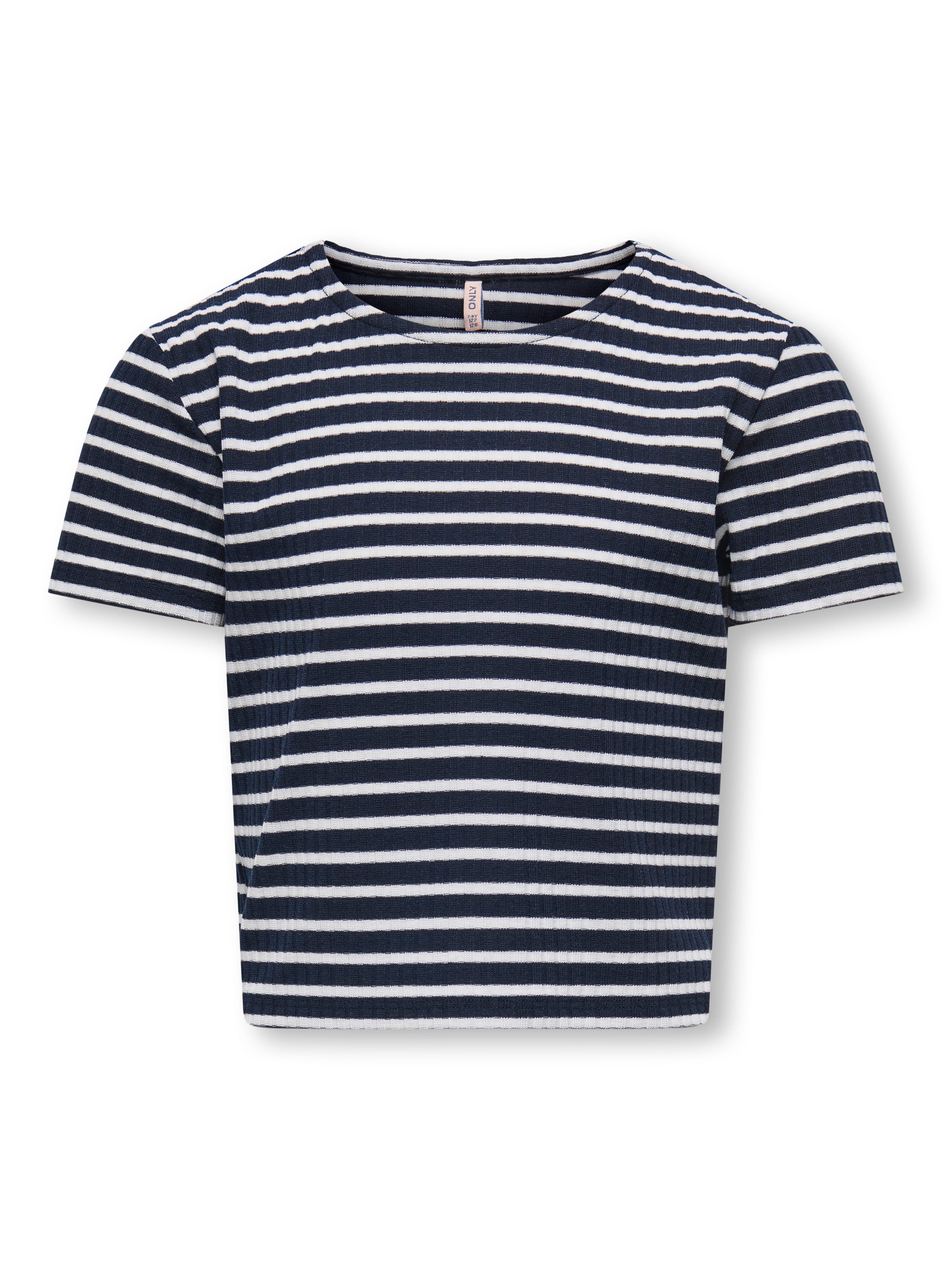 KIDS ONLY Shirt met korte mouwen KOGNELLA STRIPED S/S O-NECK TOP JRS