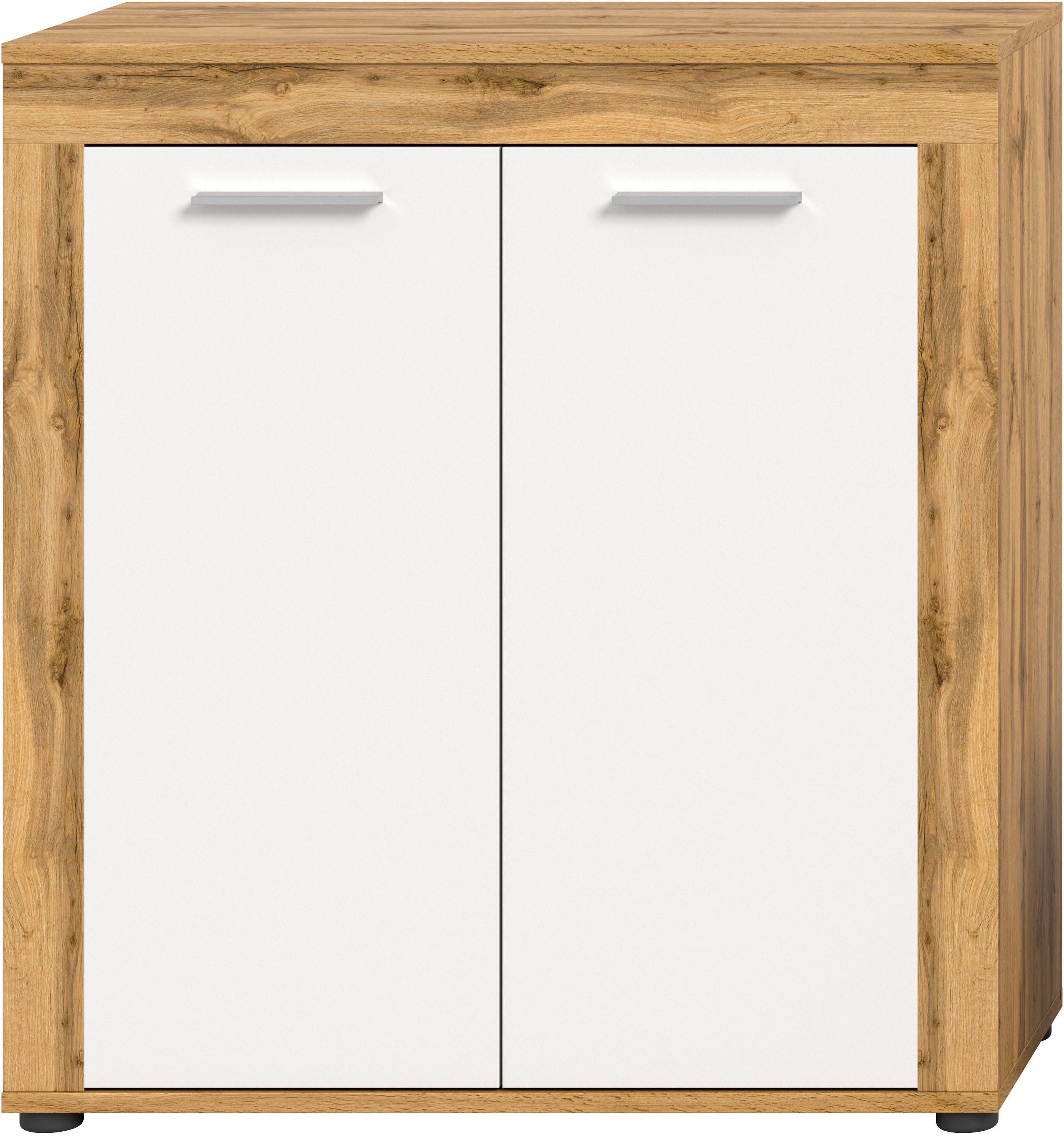 INOSIGN Highboard Aosta, Hoogte 88 cm, in verschillende kleuren met 2 deuren en 3 vakken, woonkamer, commode, kast