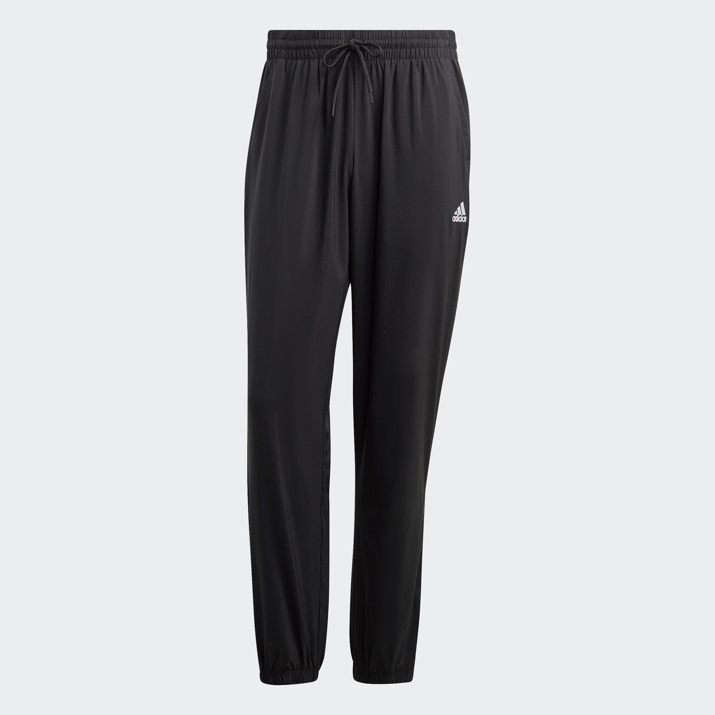 adidas Sportswear Sportbroek AEROREADY ESSENTIALS STANFORD ELASTIC CUFF SMALL LOGO BROEK (1-delig)