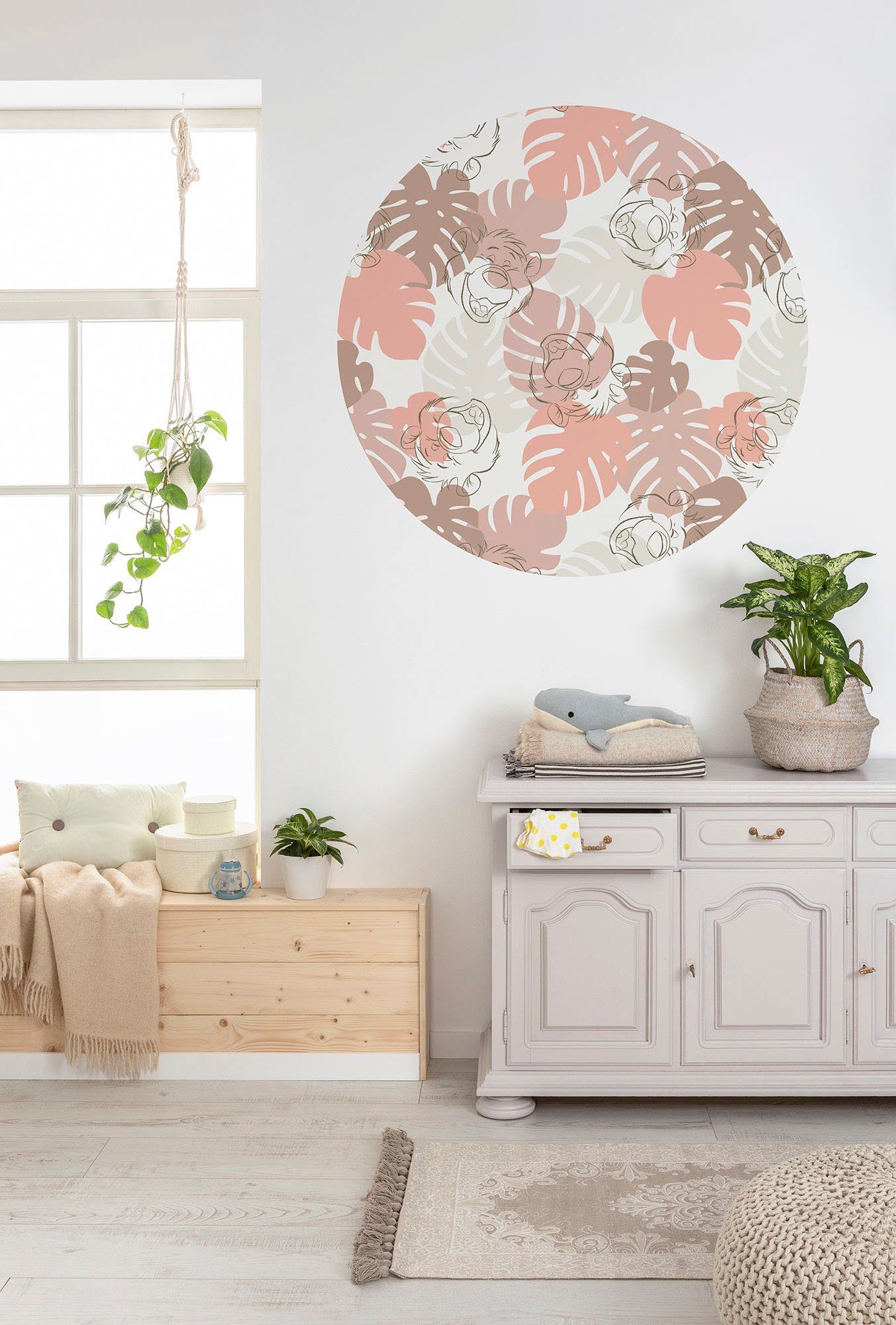 Komar Wandfolie Zelfklevend vlies - Jungle Joy - afm. 125 x 125 cm (1 stuk)