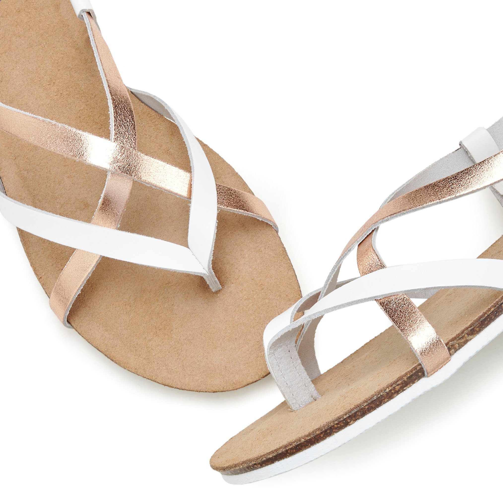 Vivance Teenslippers Sandaal, sandalette, zomerschoen van hoogwaardig leer