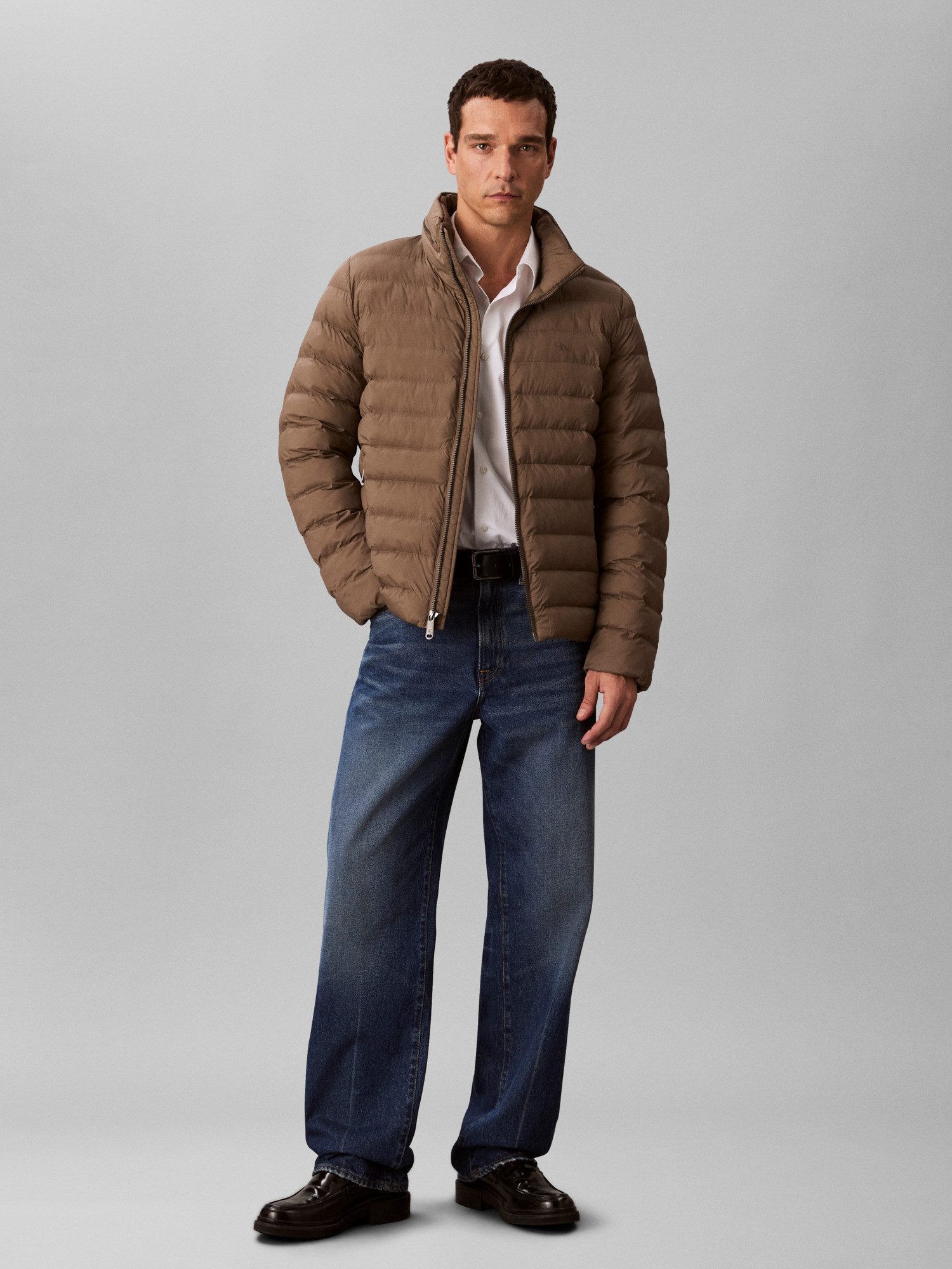 Calvin Klein Gewatteerde jas LS NYLN MD WT HDD F
