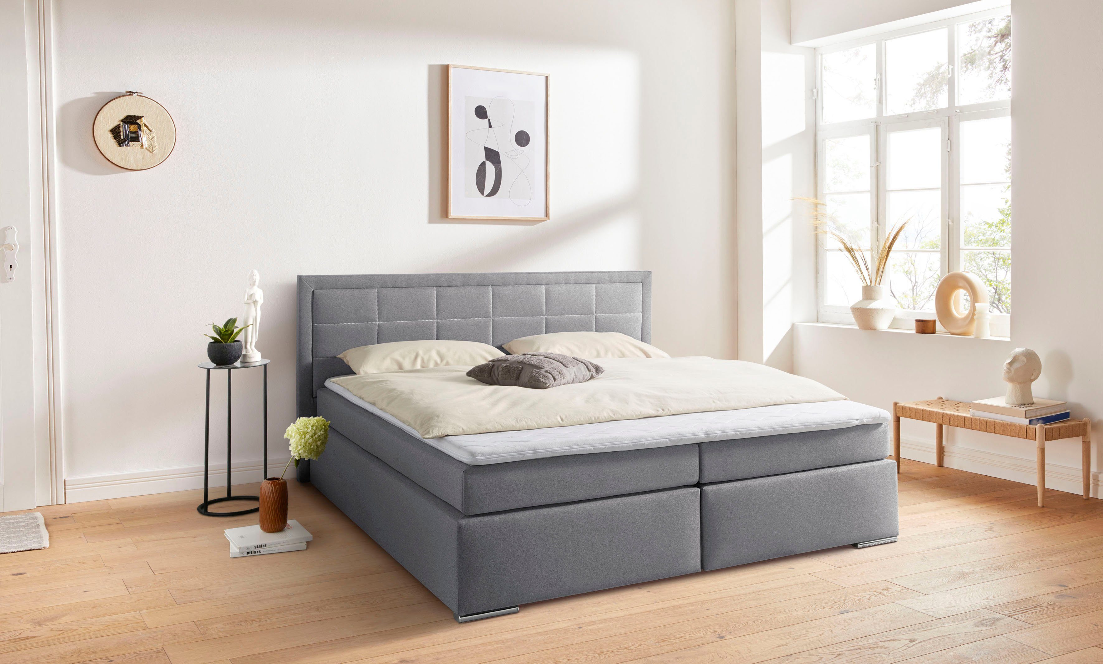 COLLECTION AB Boxspring Athena, OTTOs Choice, Topseller optioneel met bedkist inclusief topper bij uitvoering met matras, in hardheden h2, h3, h4