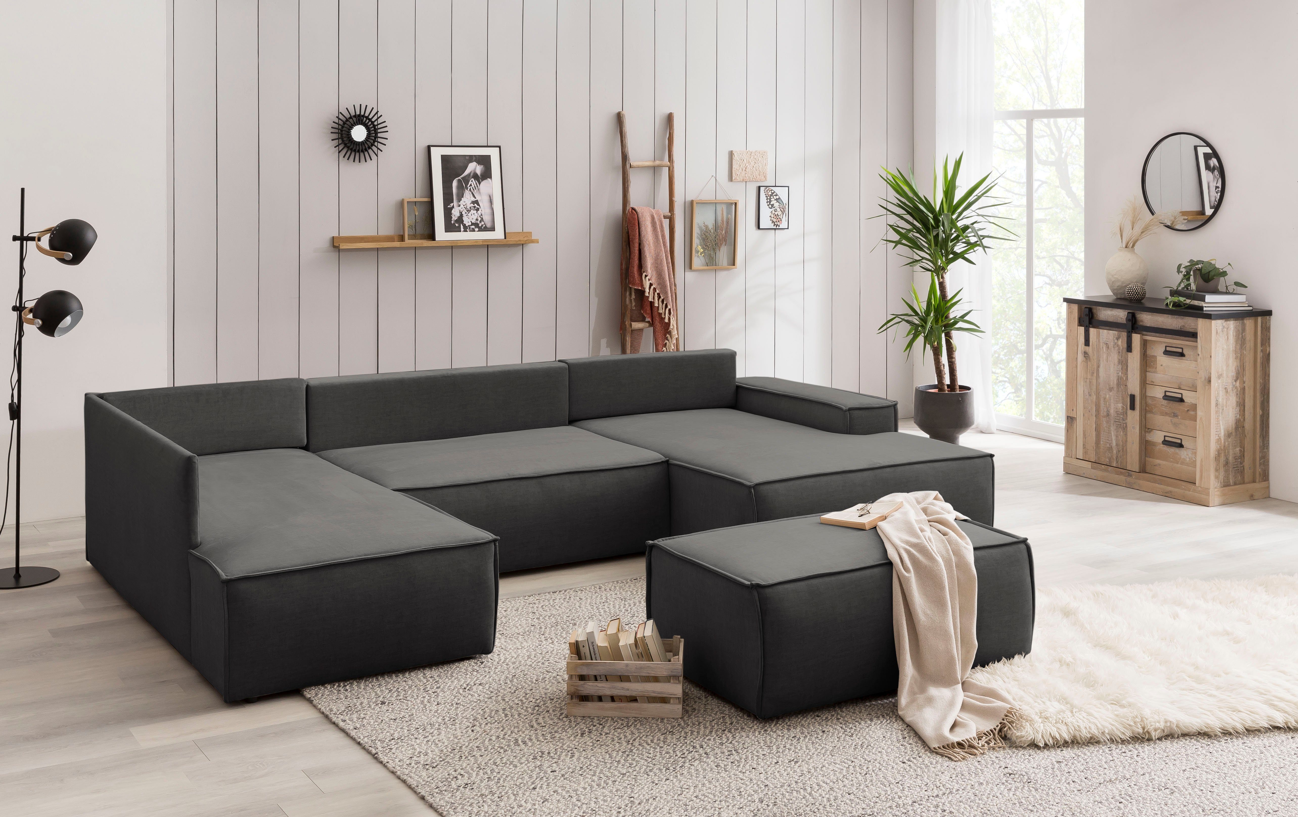 Home affaire Hocker Sherwood passend bij de bekleding van de sherwood-serie