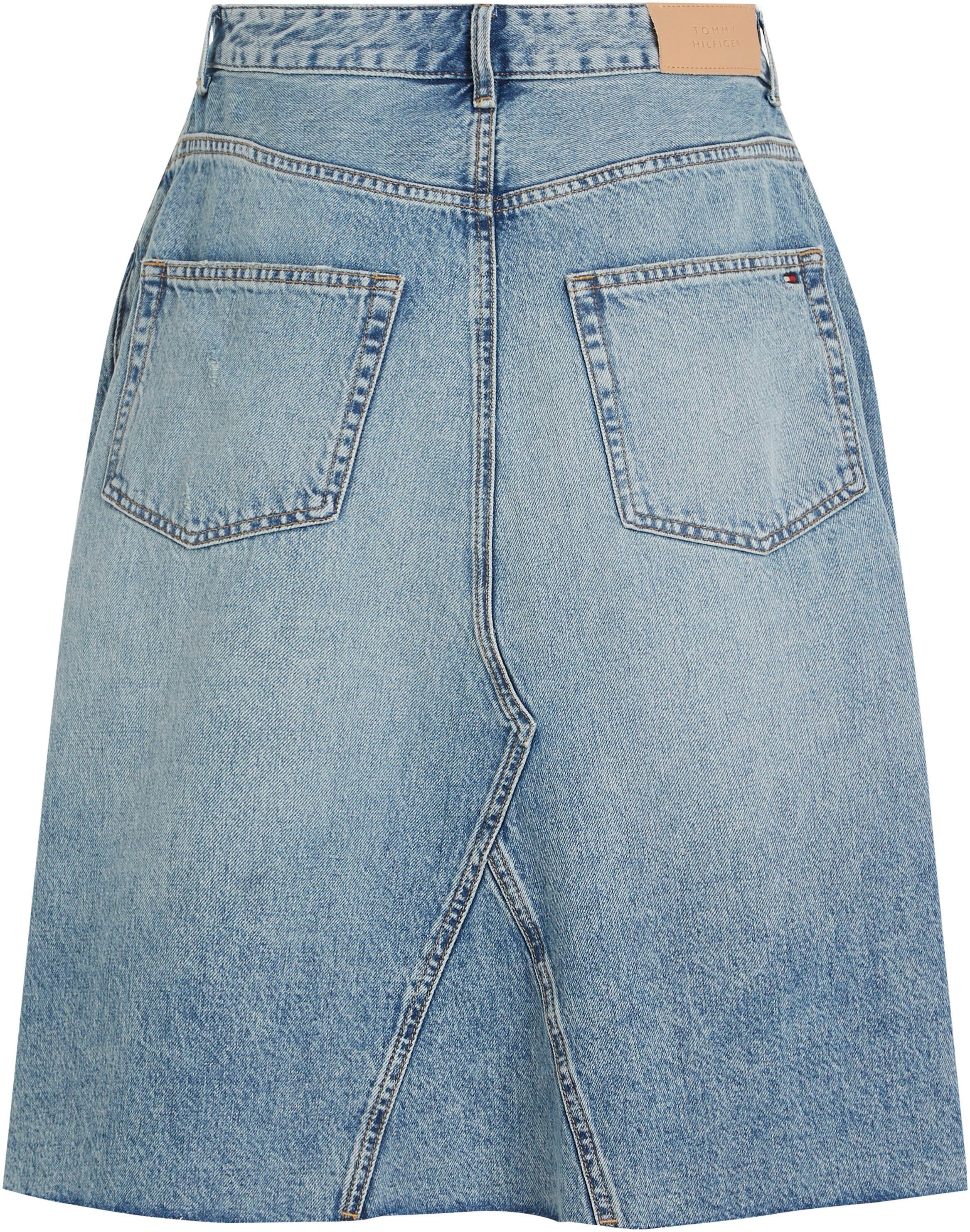 Tommy Hilfiger Jeans rok DNM RW RELAXED SKIRT MIO WRN