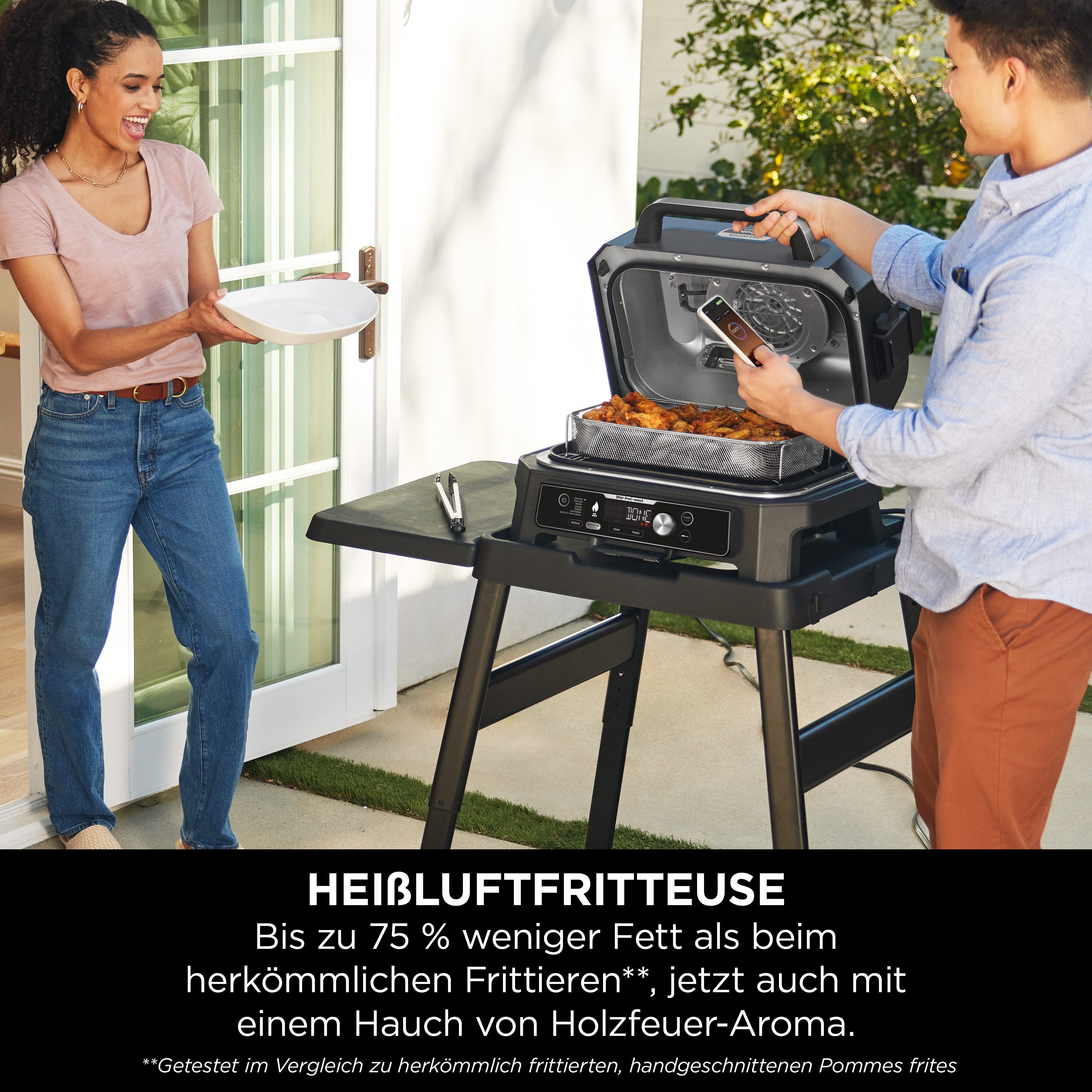 NINJA Tafelgrill Woodfire Pro Connect XL OG901EU