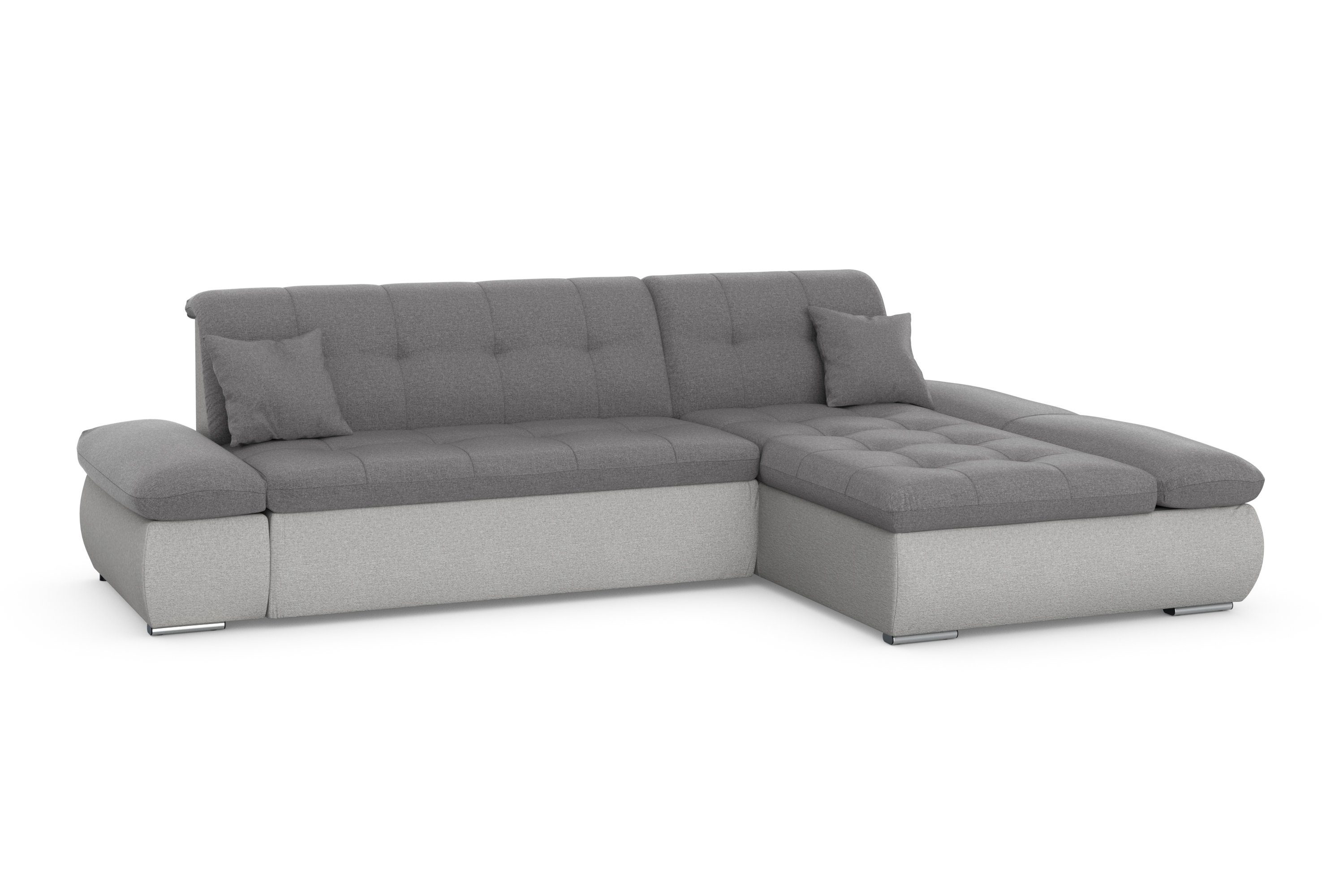 DOMO collection Hoekbank Moric bxdxh 300x172x80 cm, ook in cord, L-model XXL-formaat, optioneel ook met slaapbank functie en verstelling armleuning,