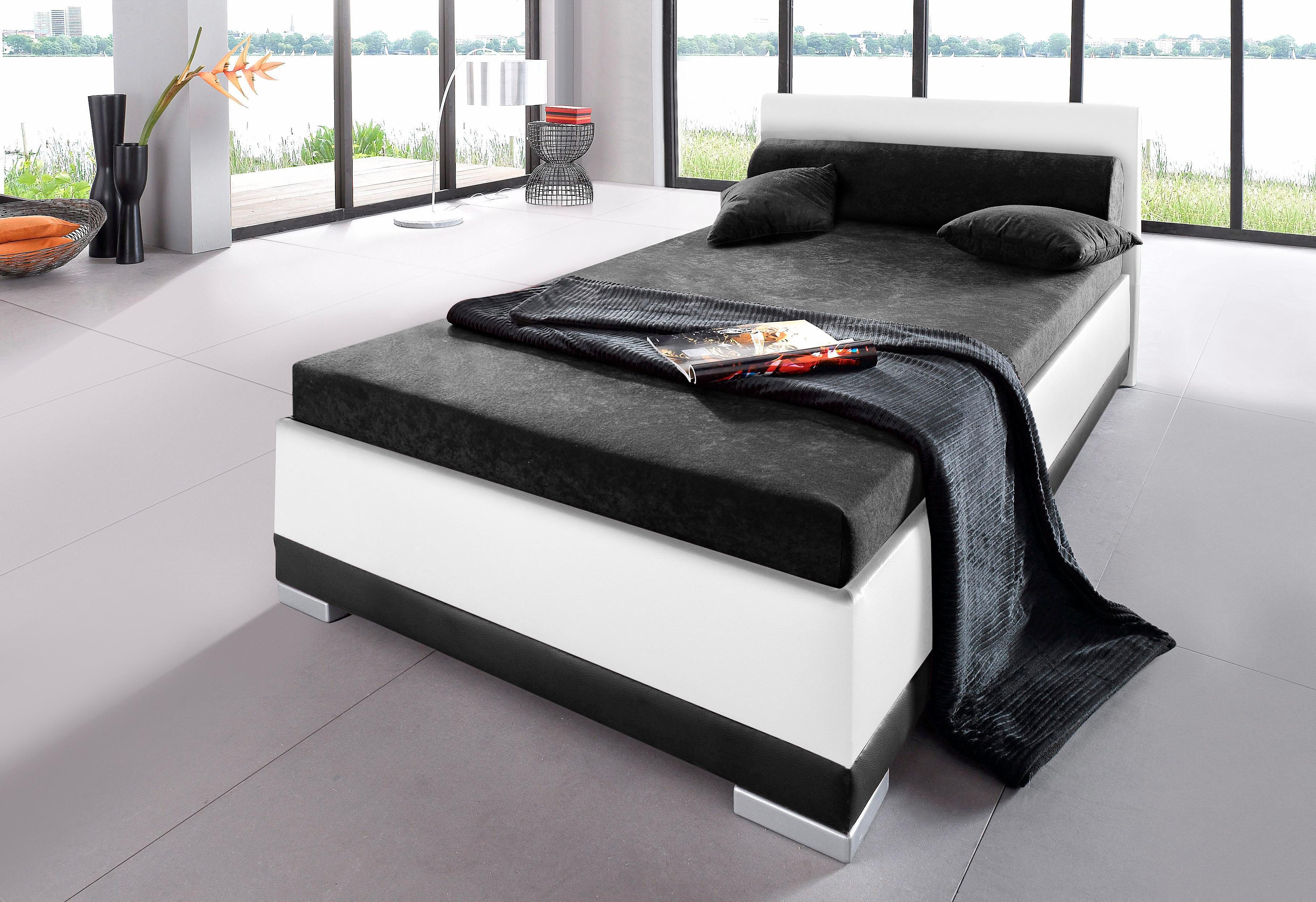 Maintal Bed, imitatieleer, in 4 verschillende uitvoeringen, Made in Germany