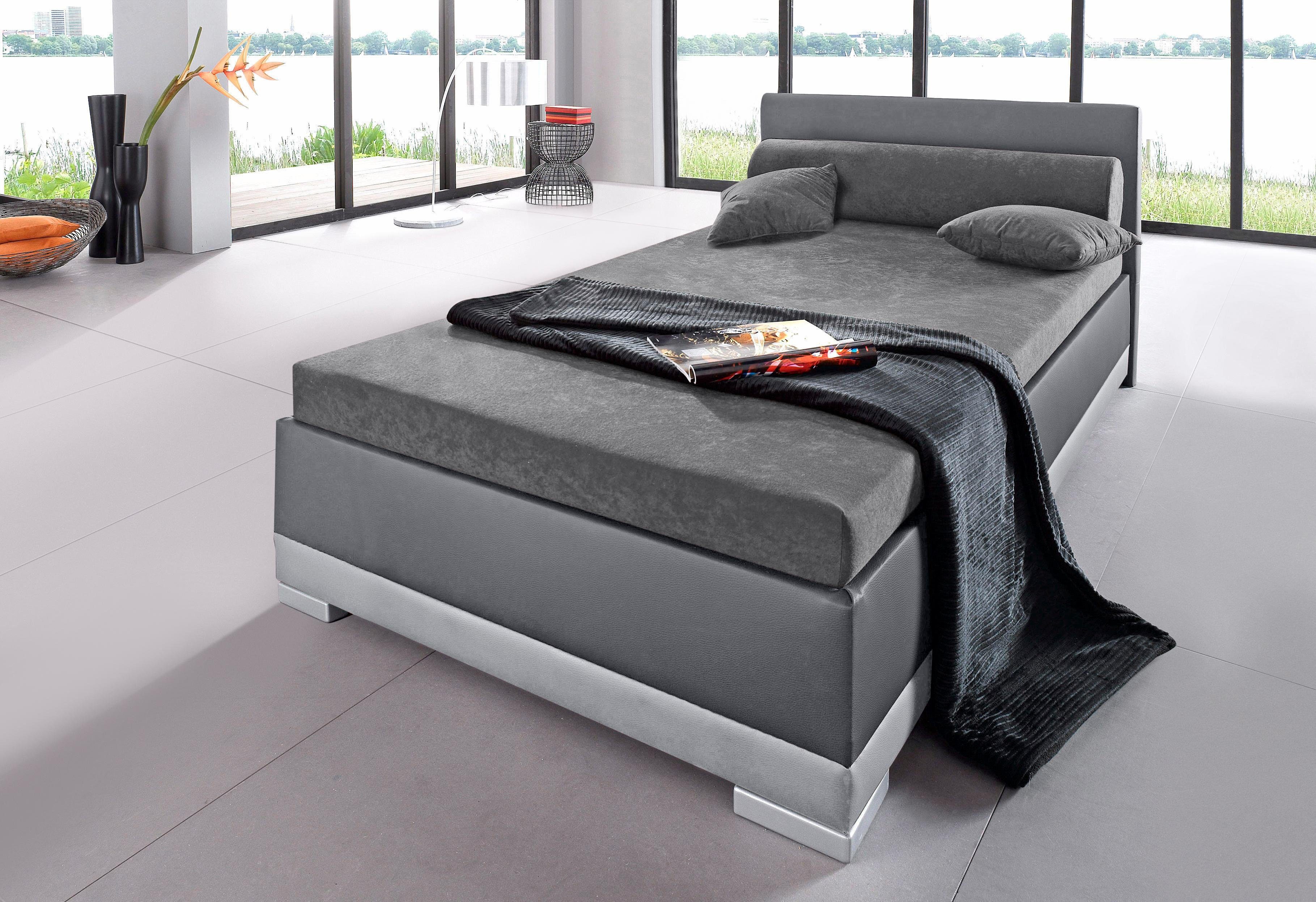 Maintal Bed, imitatieleer, in 4 verschillende uitvoeringen, Made in Germany