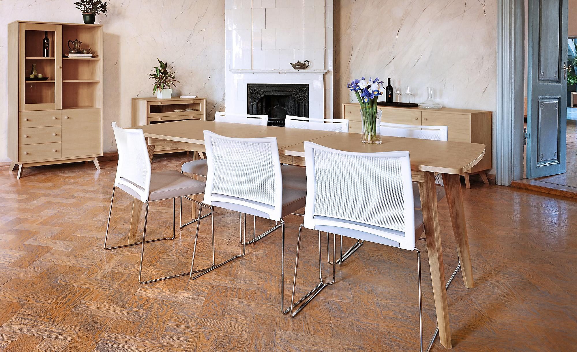 Woodman Eettafel Kensal inclusief verlengblad, in eenvoudig scandinavisch design