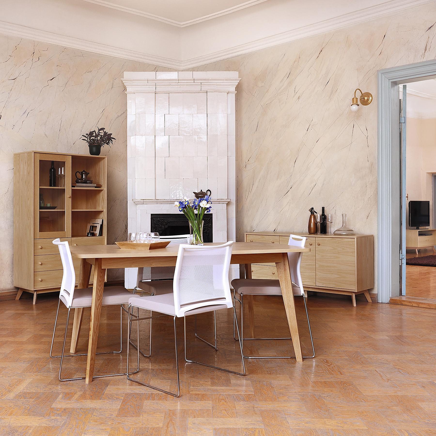 Woodman Eettafel Kensal inclusief verlengblad, in eenvoudig scandinavisch design