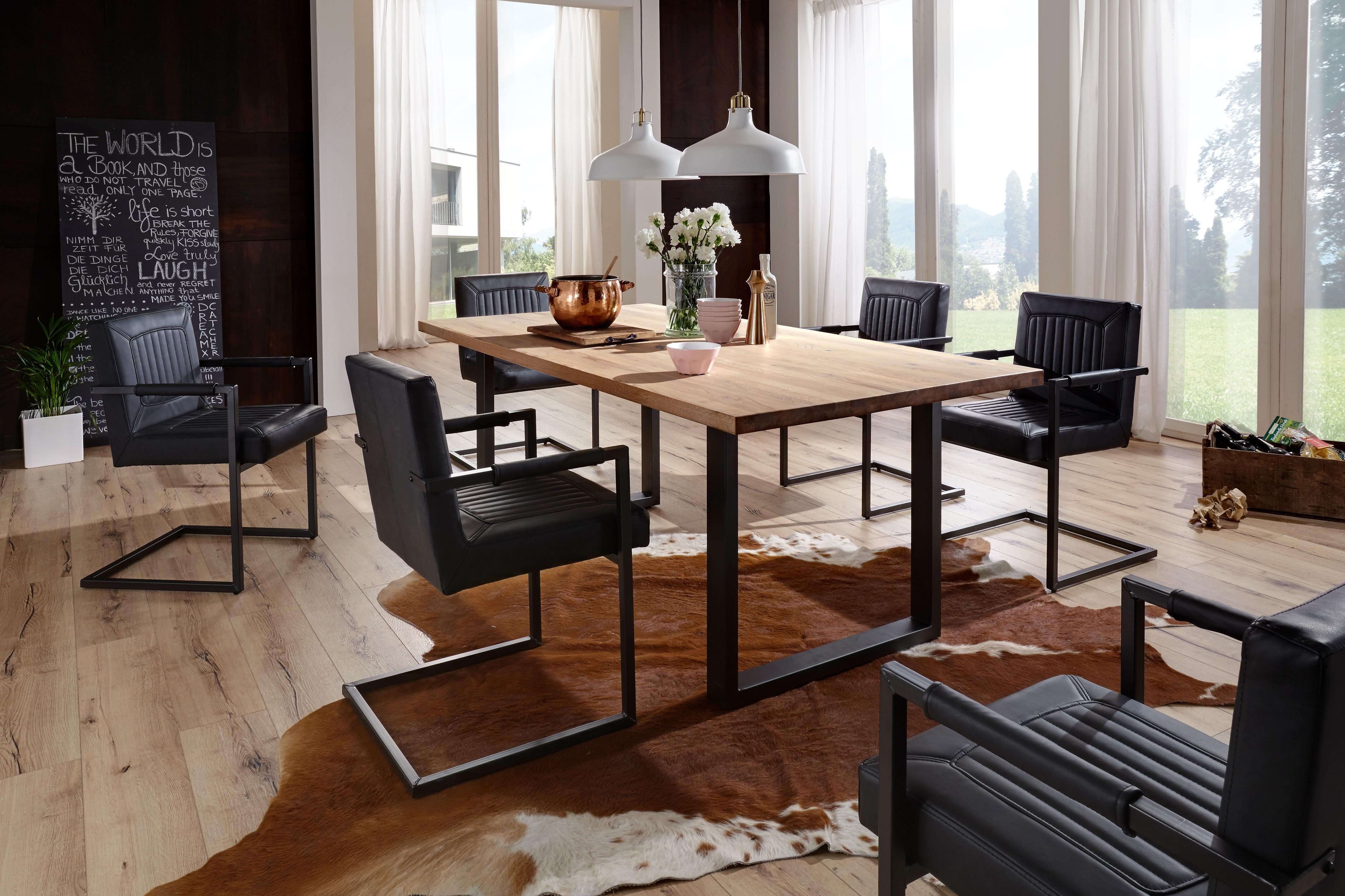 Home affaire Eettafel Brooklyn van massief wildeiken