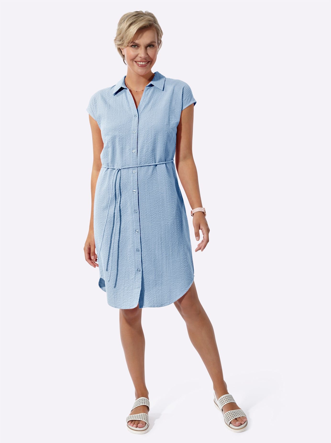 Classic Basics Jurk met overhemdkraag Jurk