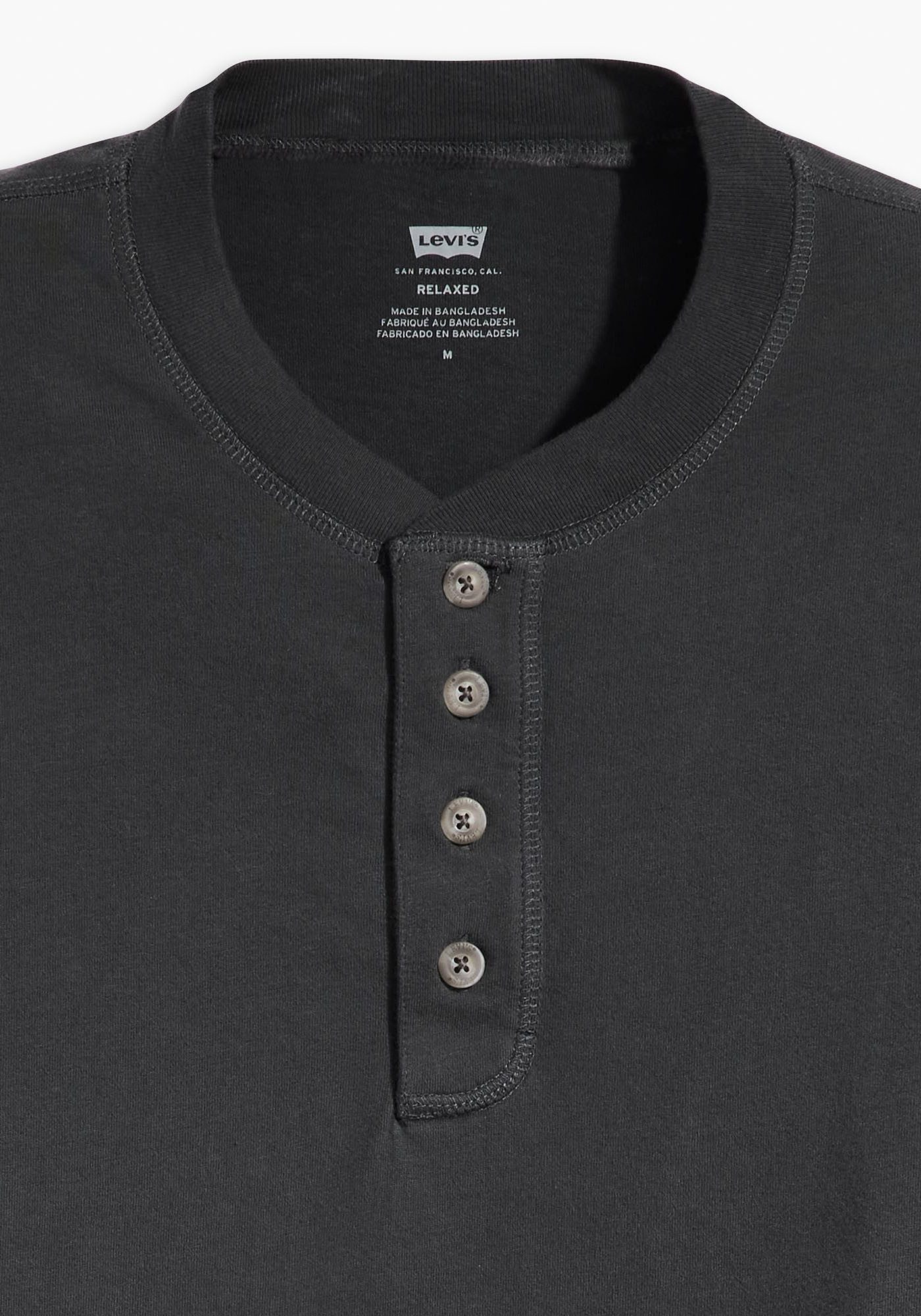 Levi's® Shirt met ronde hals SS 4 BUTTON HENLEY