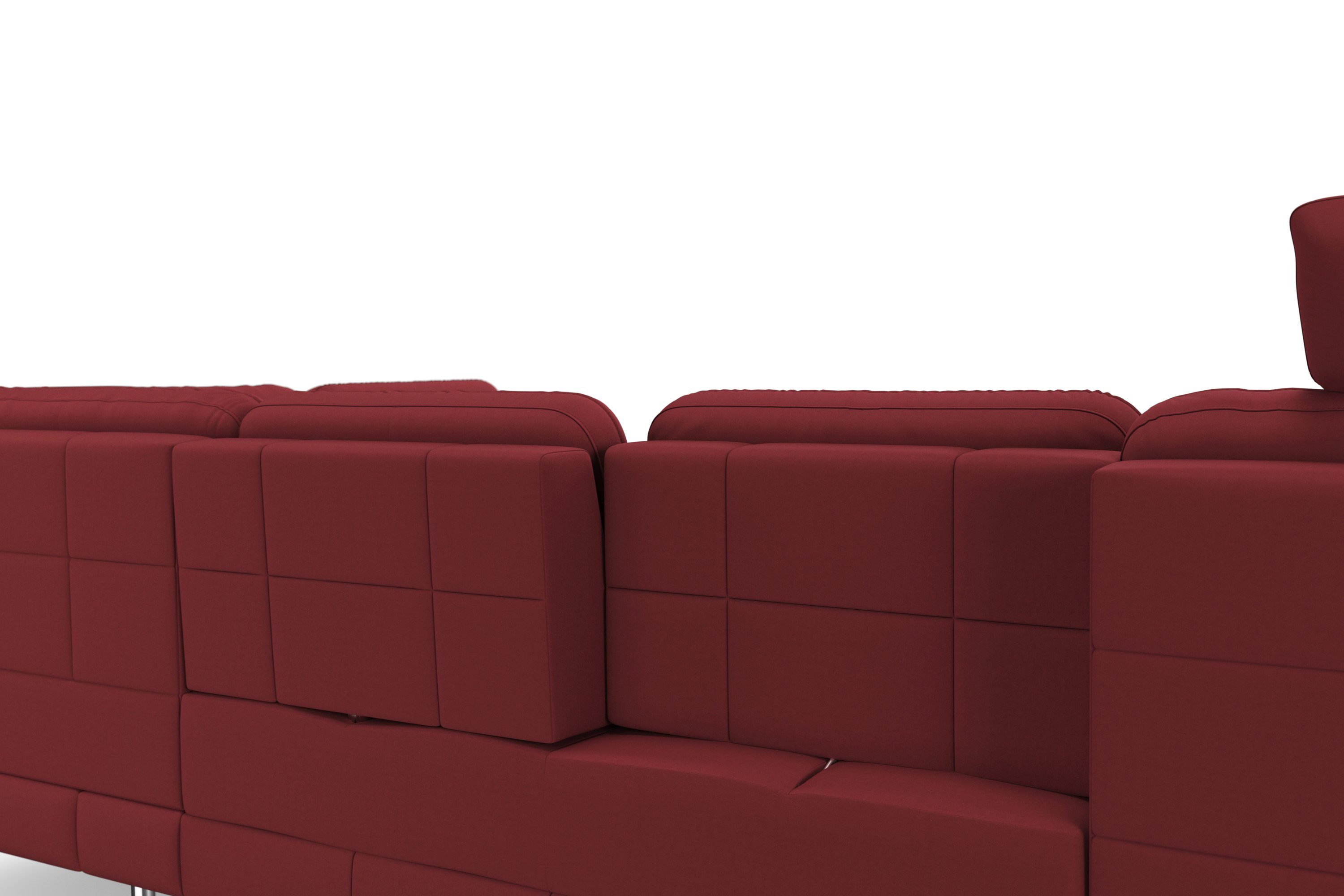sit&more Zithoek Bendigo U-vorm inclusief zitdiepteverstelling, bodemvrijheid 15 cm, in 2 pootkleuren
