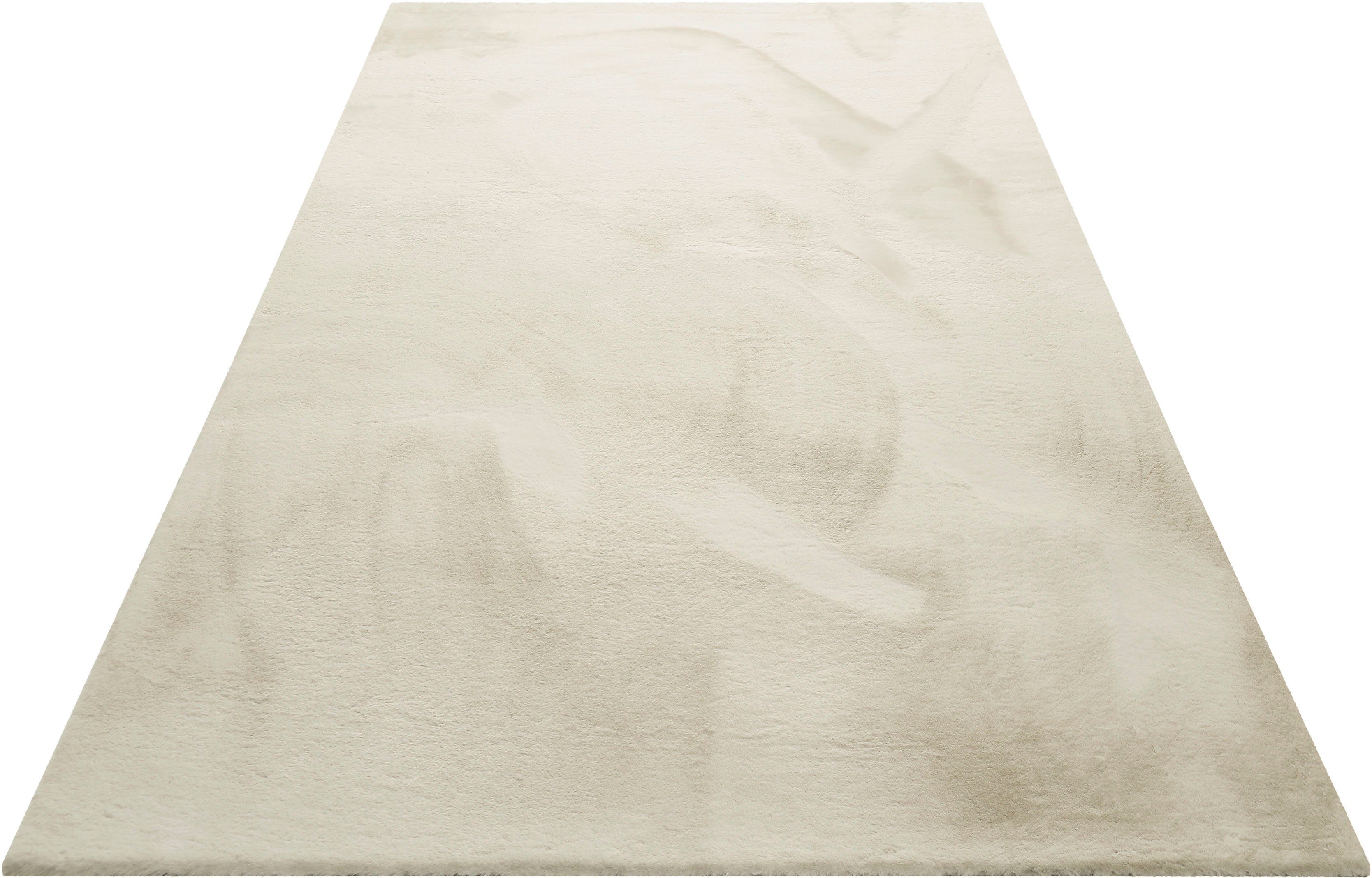 Wecon home Basics Hoogpolig vloerkleed ANNA Woonkamer, slaapkamer, vacht-look, zeer zacht, uni