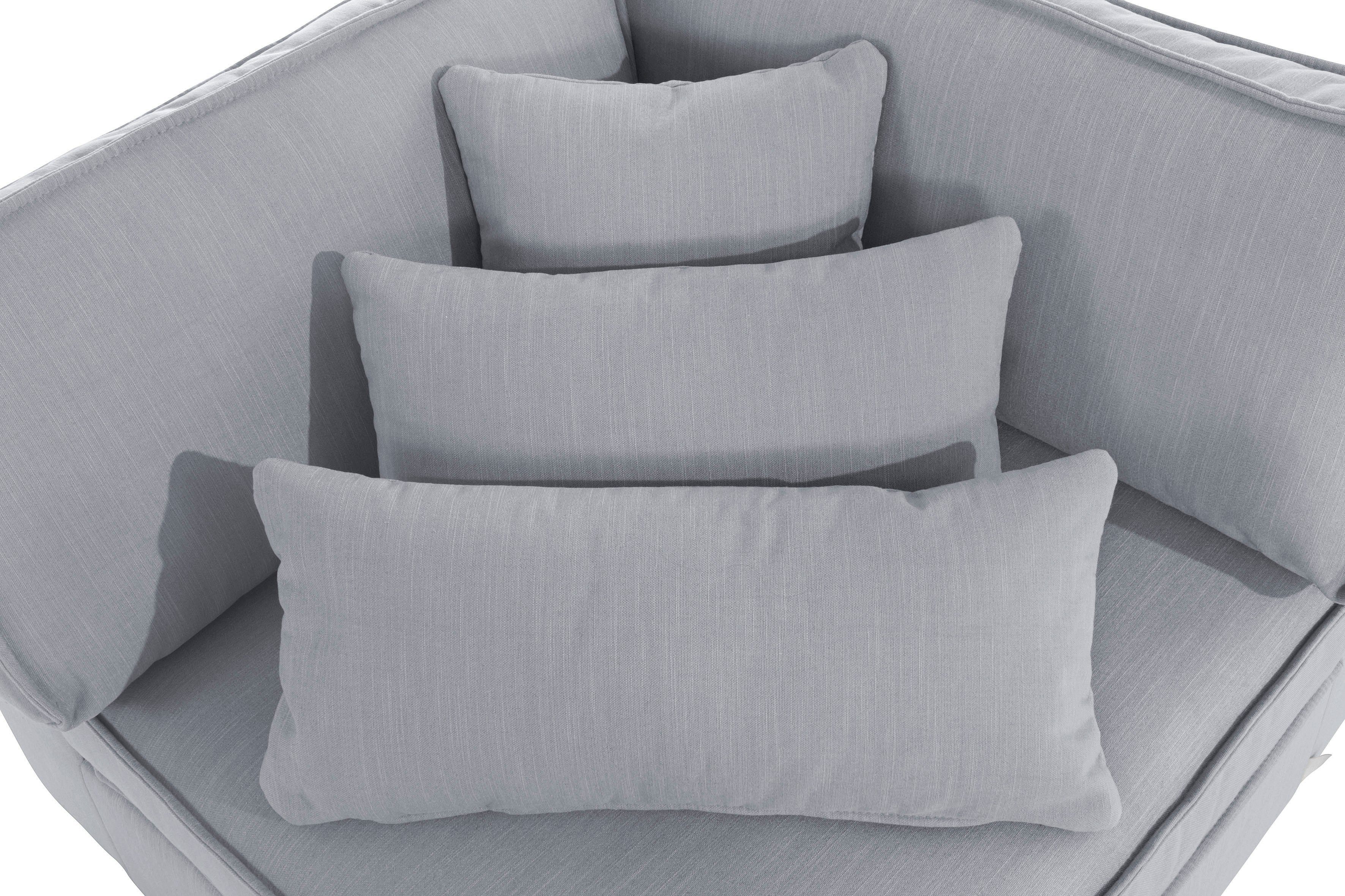 RAUM.ID Bank-hoekelement Florid Deel van een modulaire bank , stevig zitcomfort, ook in cord