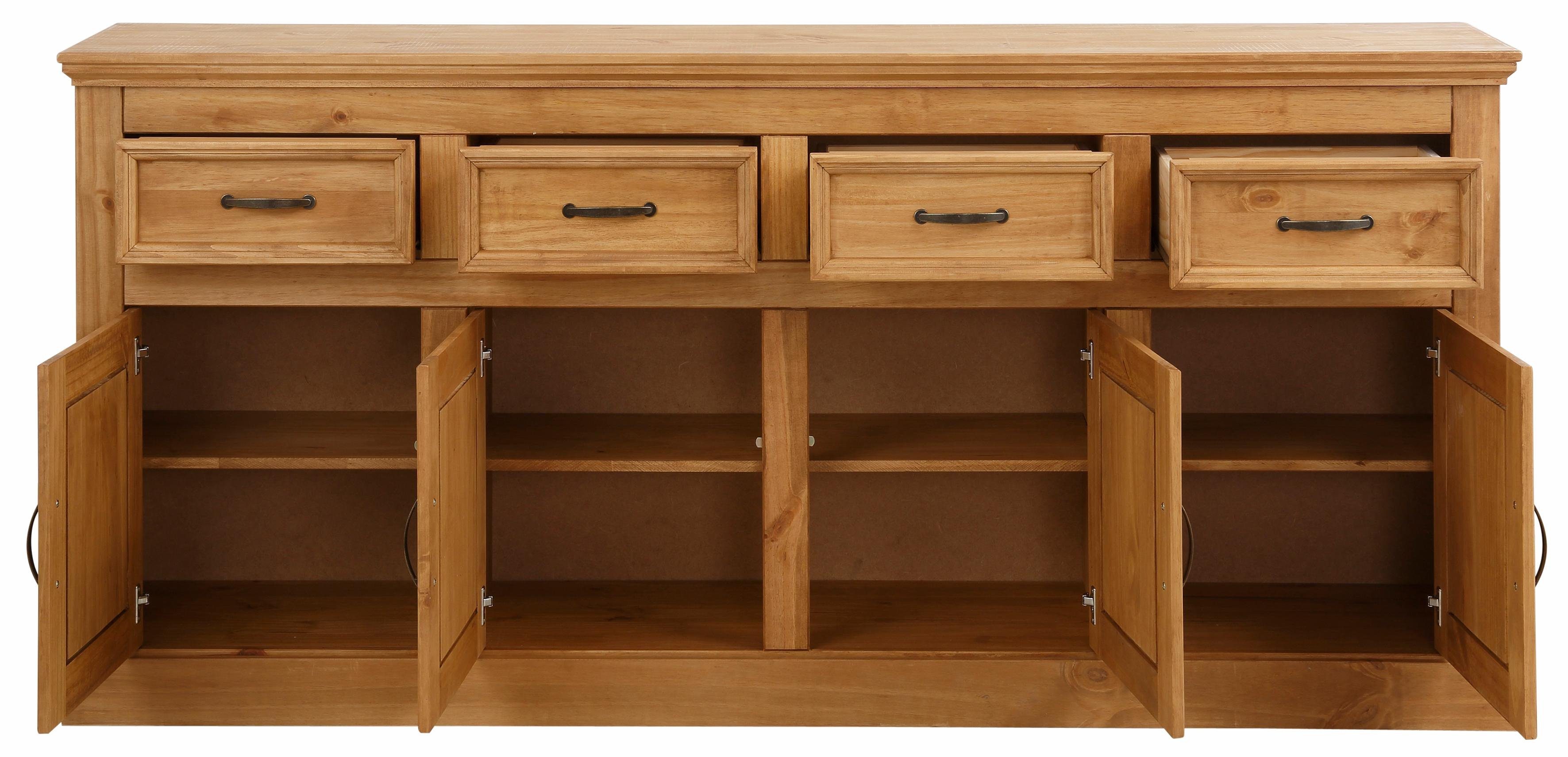 Home affaire Dressoir Selma Commode met 4 deuren en 4 lades. Breedte 192 cm