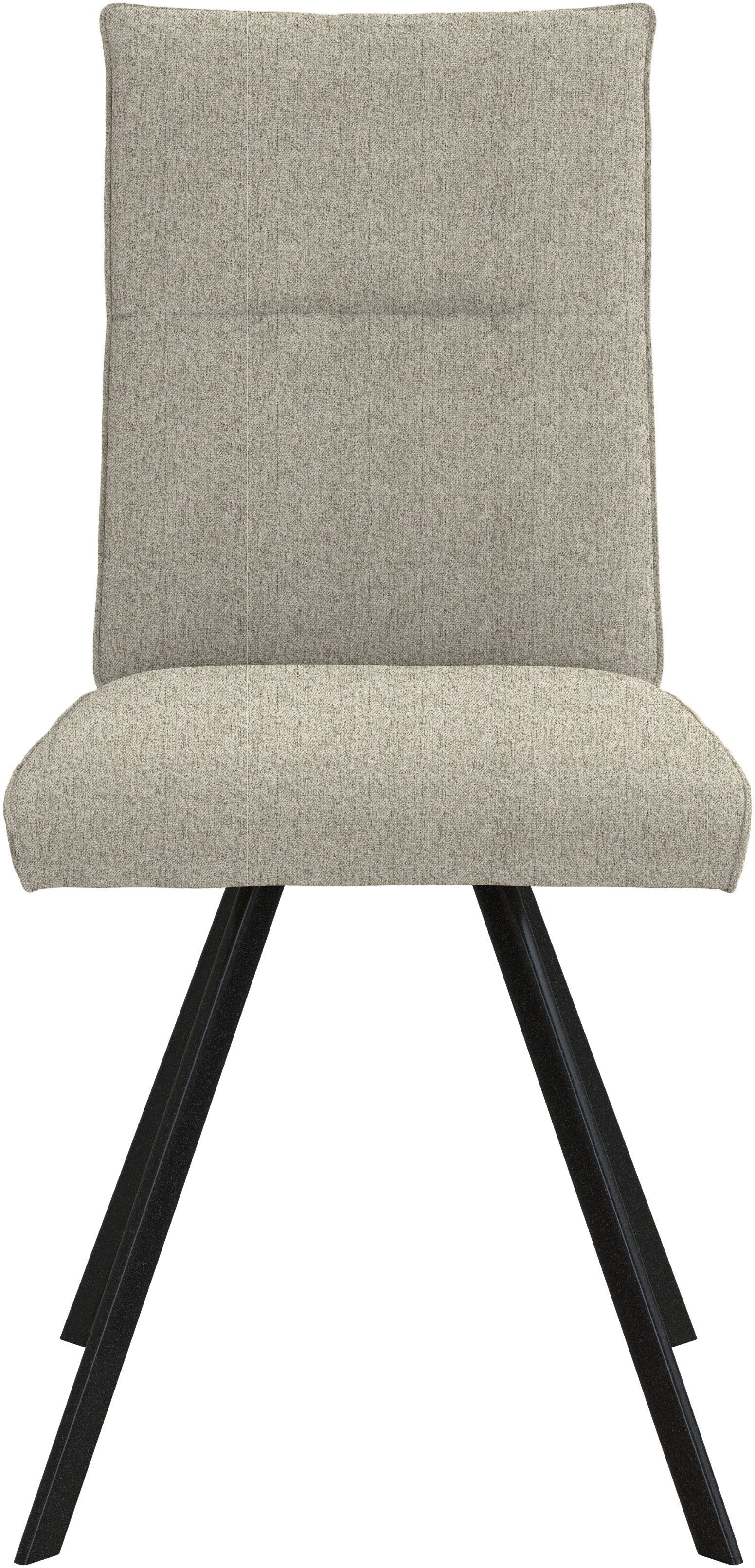 Home affaire Stoel met 4 poten Sava Metalen frame (set, 2 stuks)