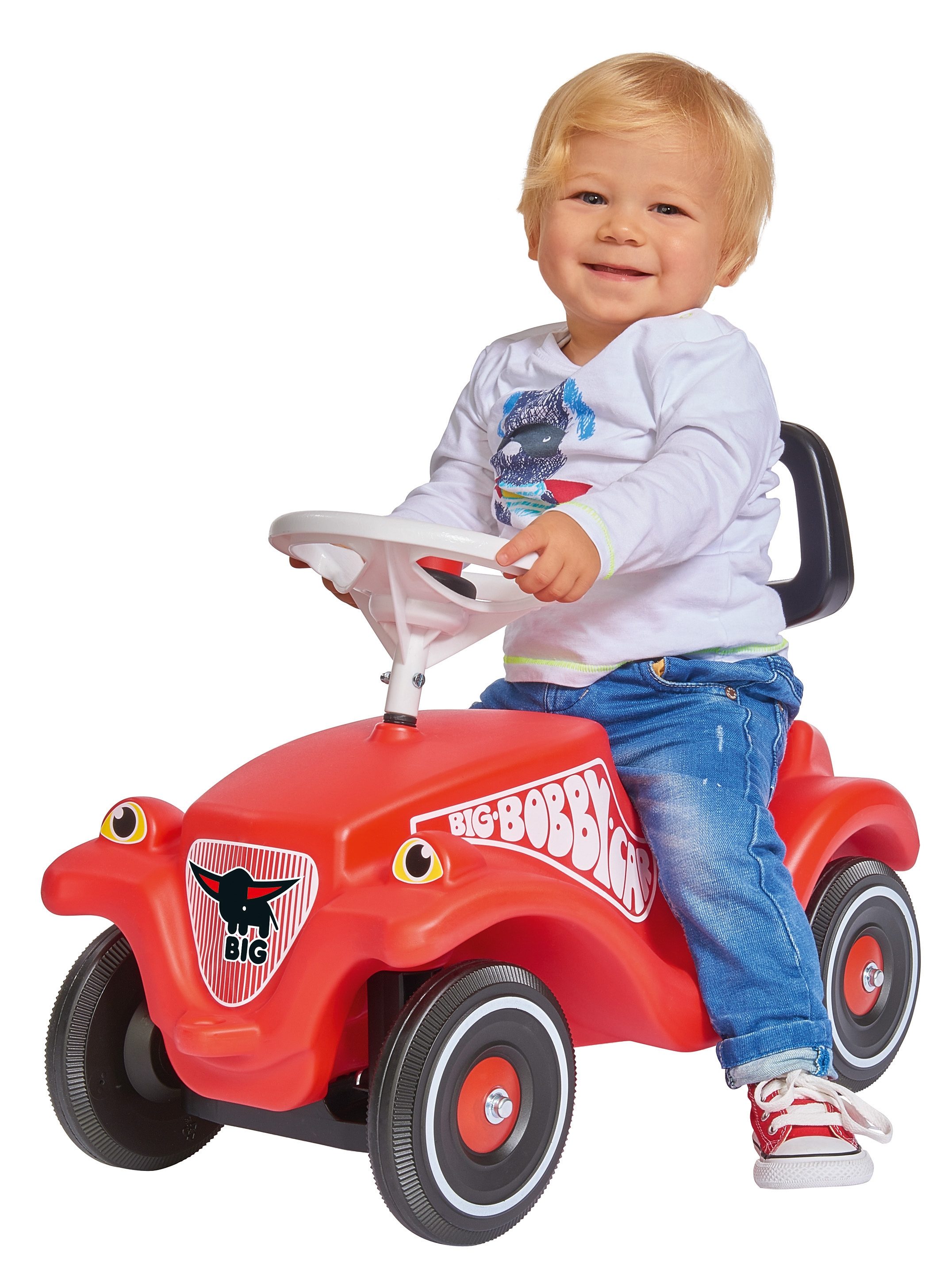 BIG Kindervoertuig lerenlopenhulp BIG Bobby Car Walker 2-in-1 accessoires 2-in-1 rugleuning & hulp om te leren lopen, made in germany