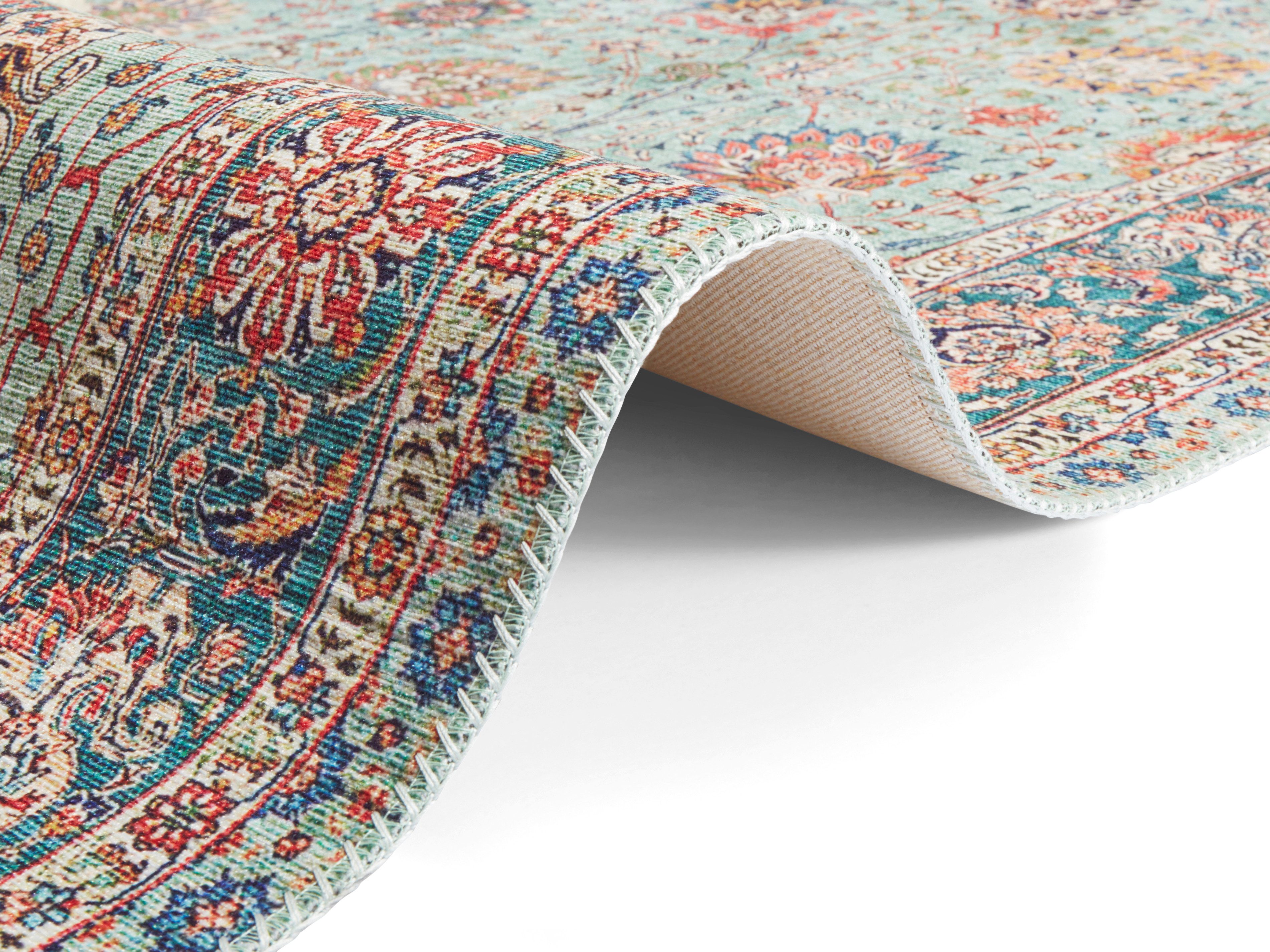 ELLE DECORATION Vloerkleed Mahal Oosters, kortpolig, vintage, woonkamer, slaapkamer, loper