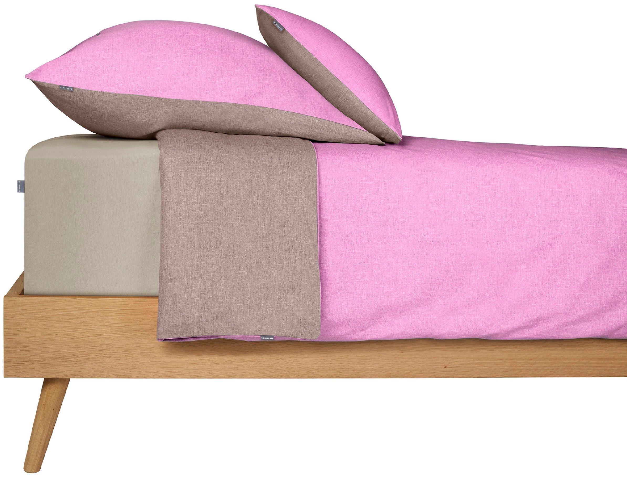 Schiesser Hoeslaken Jessi van 100% katoen voor matrassen tot 22 cm hoogte, made in green by oeko-tex® (1 stuk)