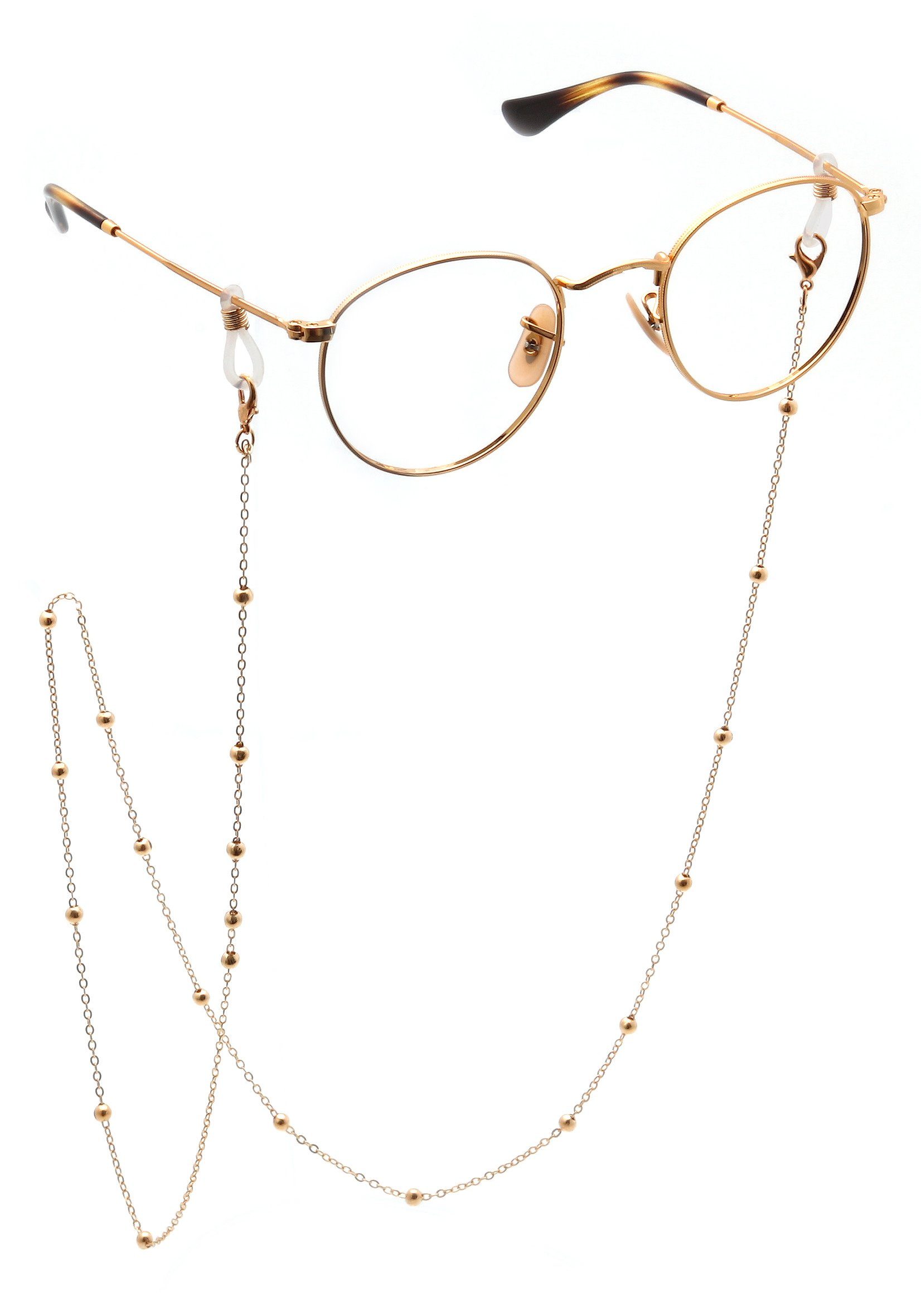 Firetti Brilketting Met kleine bol elementen met zirkoon (synthetisch) (1 stuk)