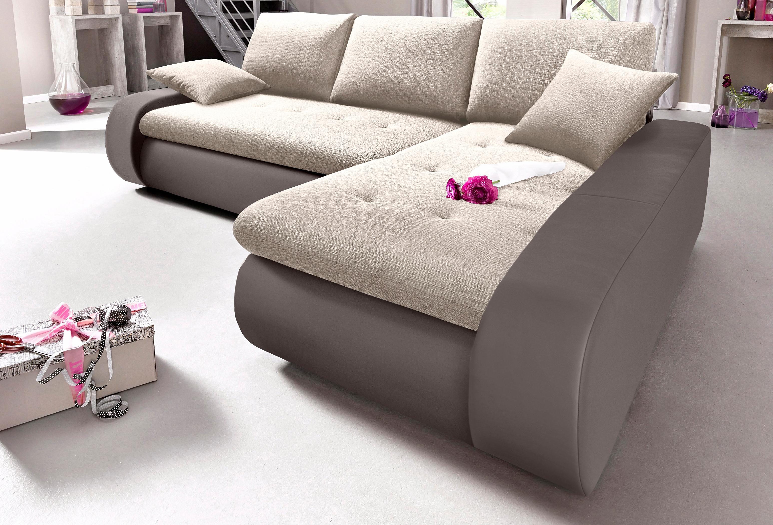 TRENDMANUFAKTUR Hoekbank Indie, modern en comfortabel, materiaalmix, OTTO's keuze, L-vorm