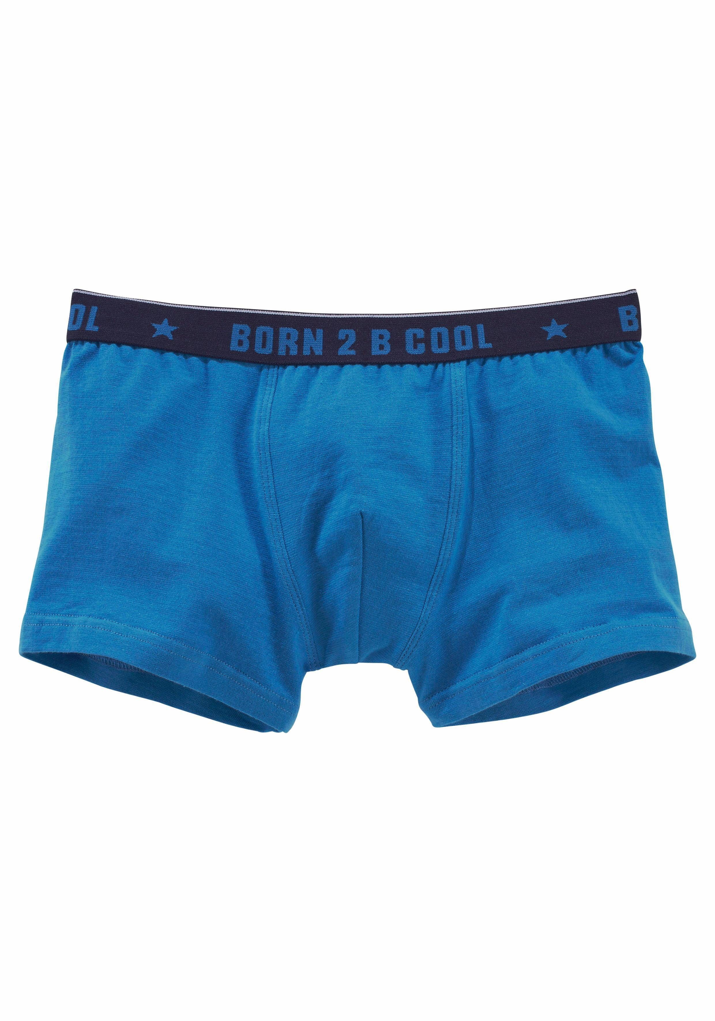 AUTHENTIC UNDERWEAR Boxershort voor heren met "born 2 b cool" band (set, 3 stuks)