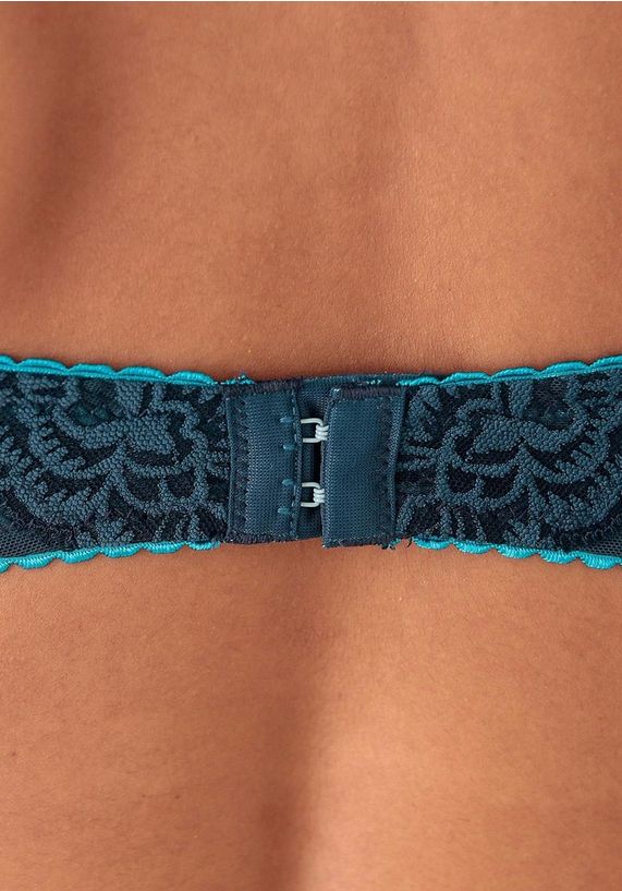 LASCANA beugel-BH met jacquard-kant LASCANA beugel-BH met jacquard-kant