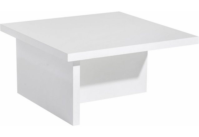 Salontafel, hoogglans-wit gelakt Salontafel, hoogglans-wit gelakt