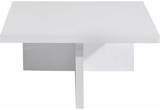 Salontafel, hoogglans-wit gelakt Salontafel, hoogglans-wit gelakt