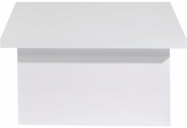 Salontafel, hoogglans-wit gelakt Salontafel, hoogglans-wit gelakt