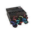 h.i.s sokken met gekleurde binnenboordjes (box, 20 paar) zwart