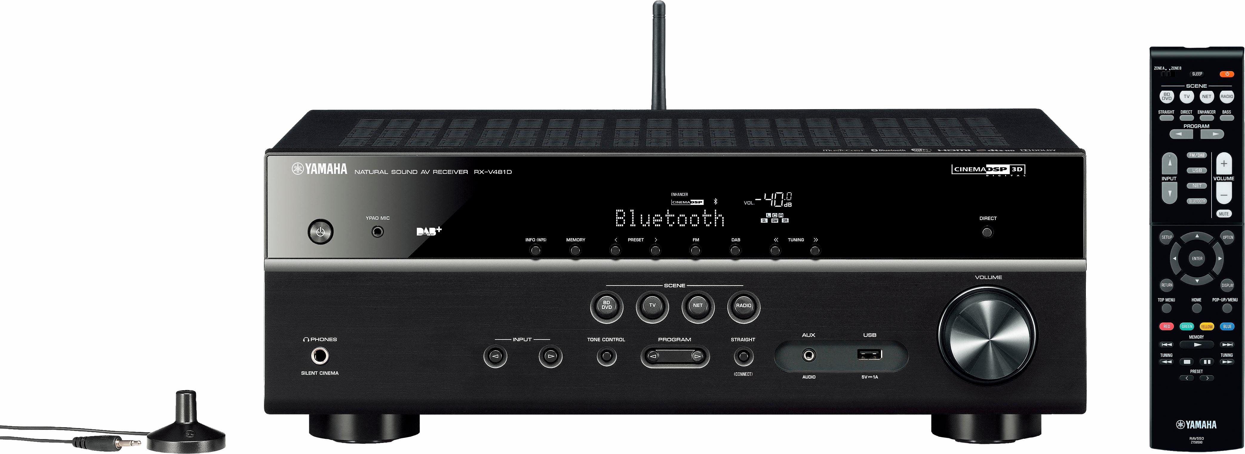 Otto - Yamaha YAMAHA RX-V481 DAB 5.1 AV-receiver (Hi-Res, Spotify Connect, AirPlay, WLAN, Bluetooth)
