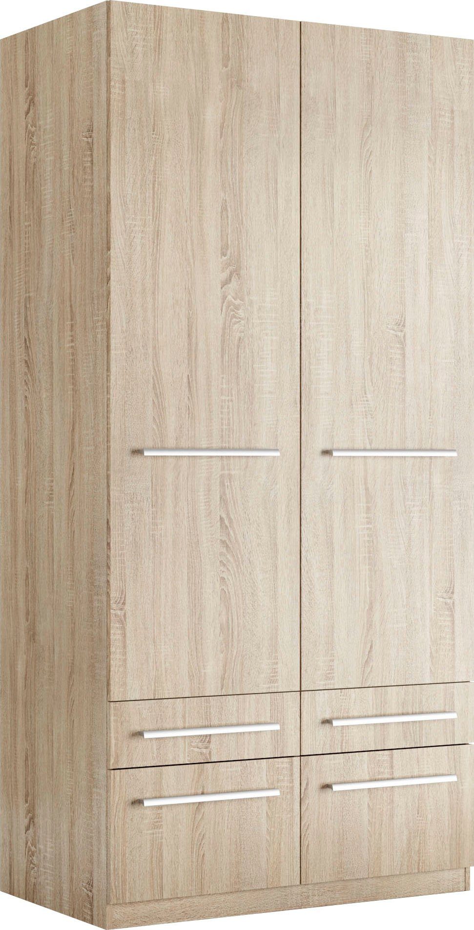 priess Kledingkast Kast garderobe waskast Barcelona in 5 breedtes veel opbergruimte, ruime lades, met spiegel, made in germany