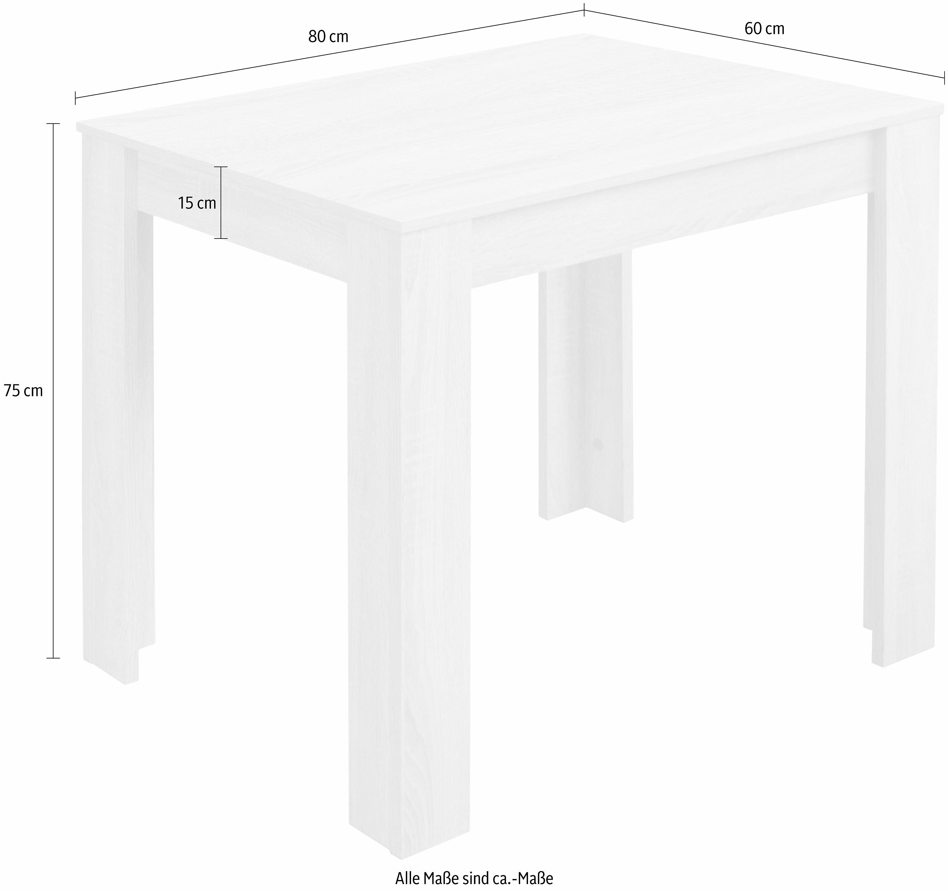 Mäusbacher Eettafel TOPSELLER! in verschillende uitvoeringen, geschikt voor kleine ruimtes