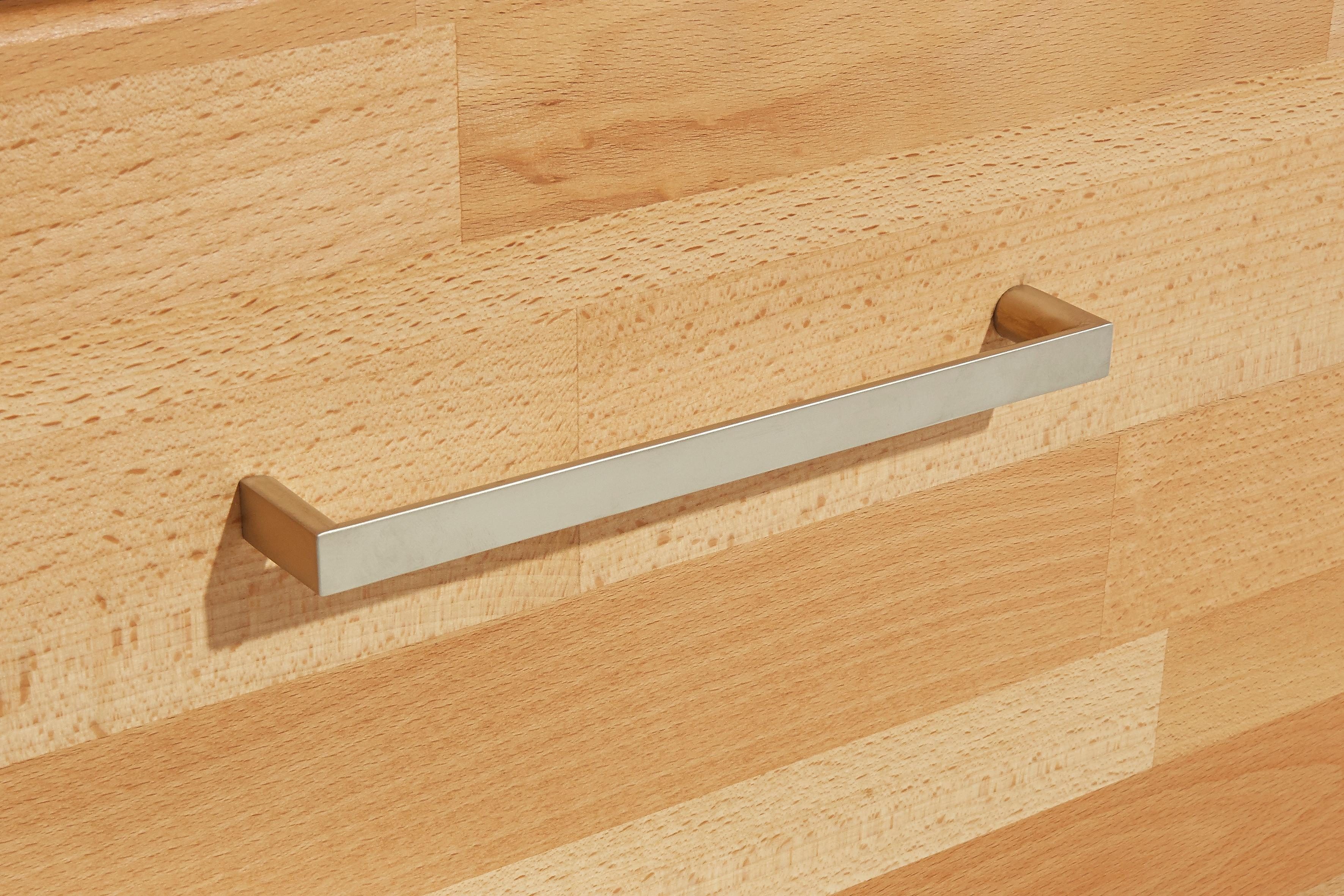 Home affaire Wandmeubel Logo, fronten massief hout, lichaam houtvezelplaat, variabele bodems (set, 5-delig)